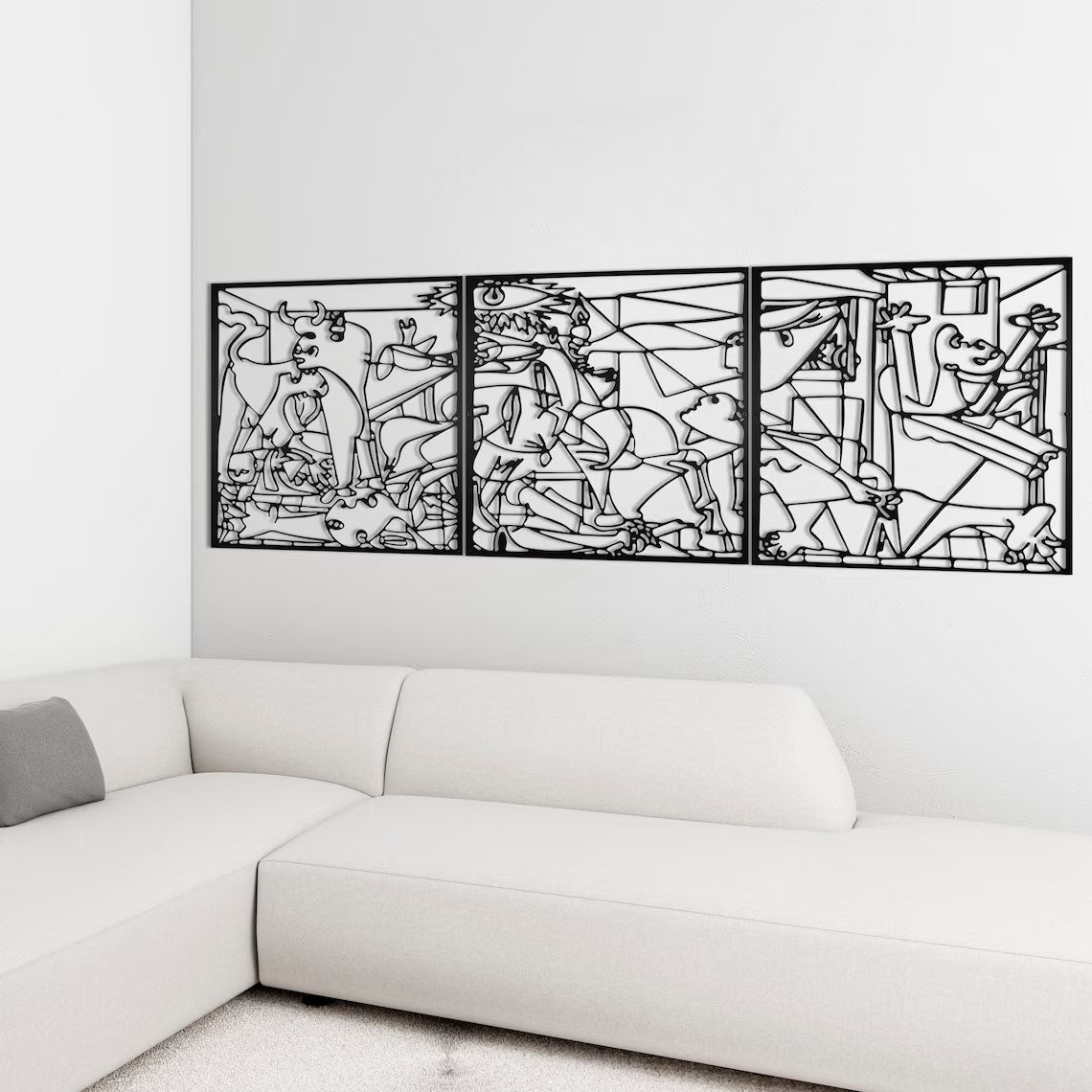 Décoration Murale en Métal - Picasso Guernica