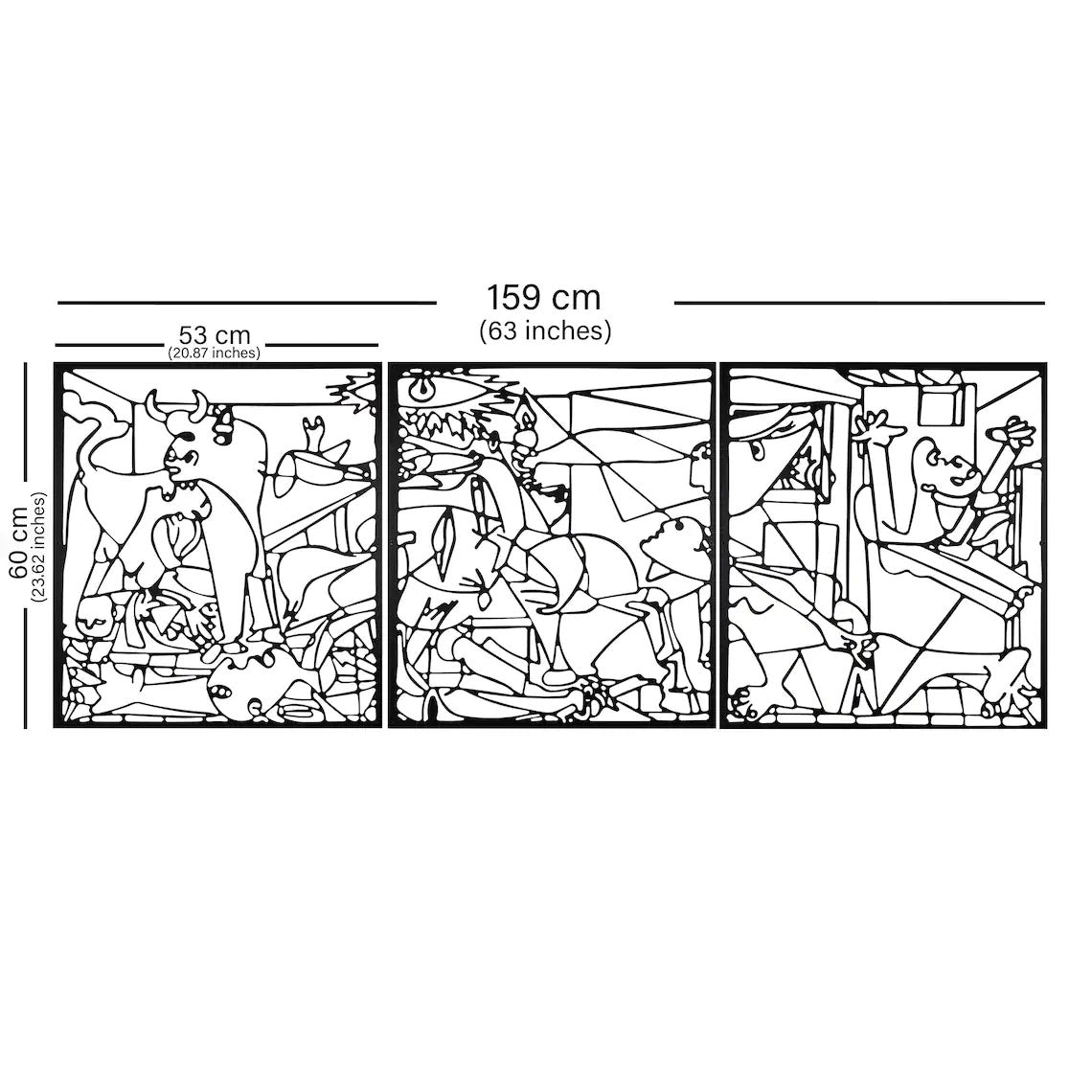 Décoration Murale en Métal - Picasso Guernica
