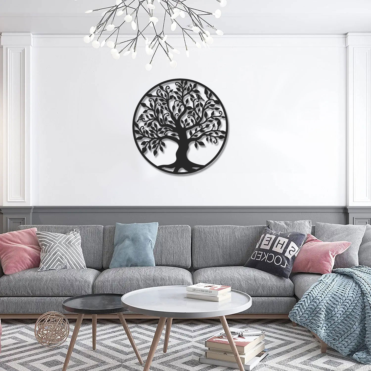 Décoration Murale en Métal - Arbre de vie (T14)