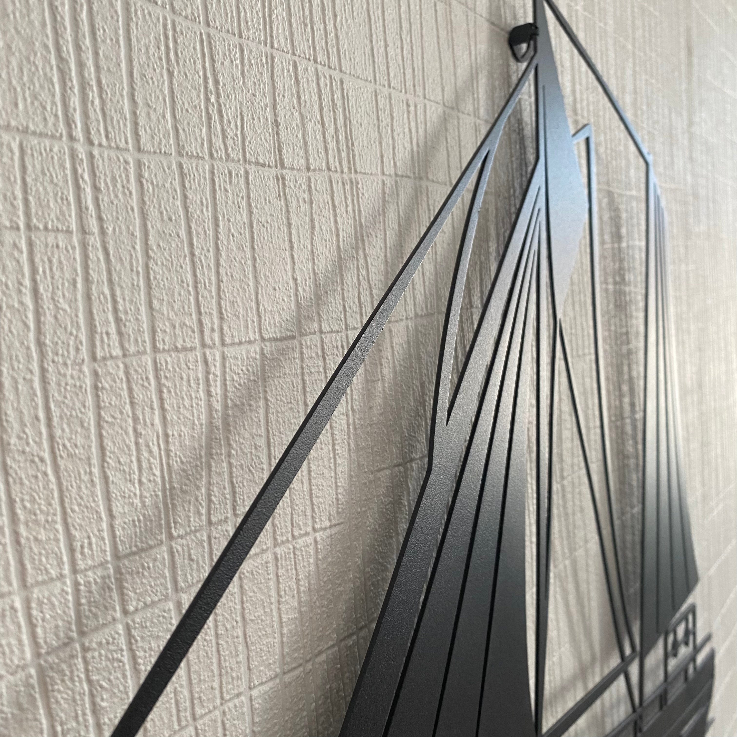 Décoration Murale en Métal - Bateau à voile
