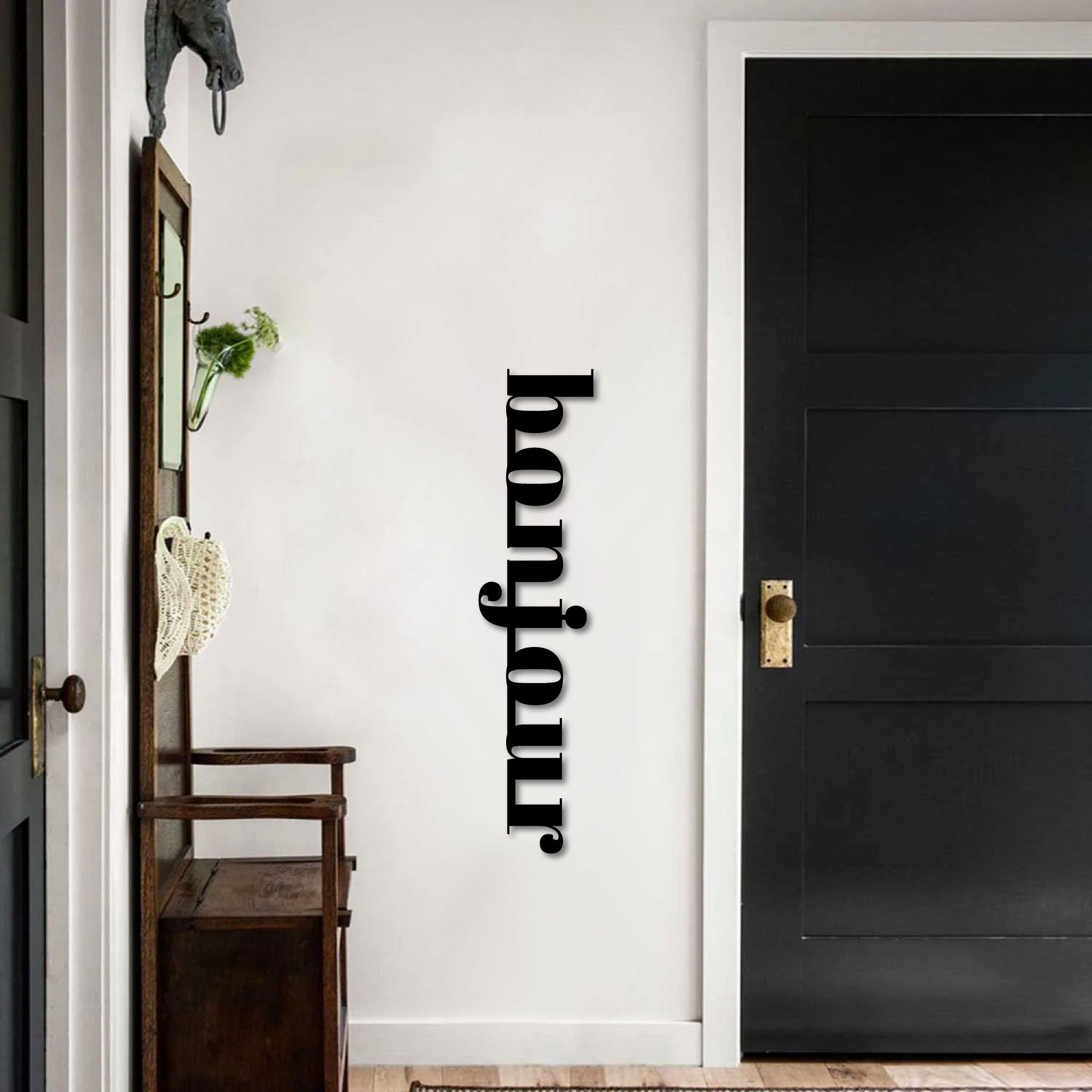 Metalen Muurdecoratie - Bonjour