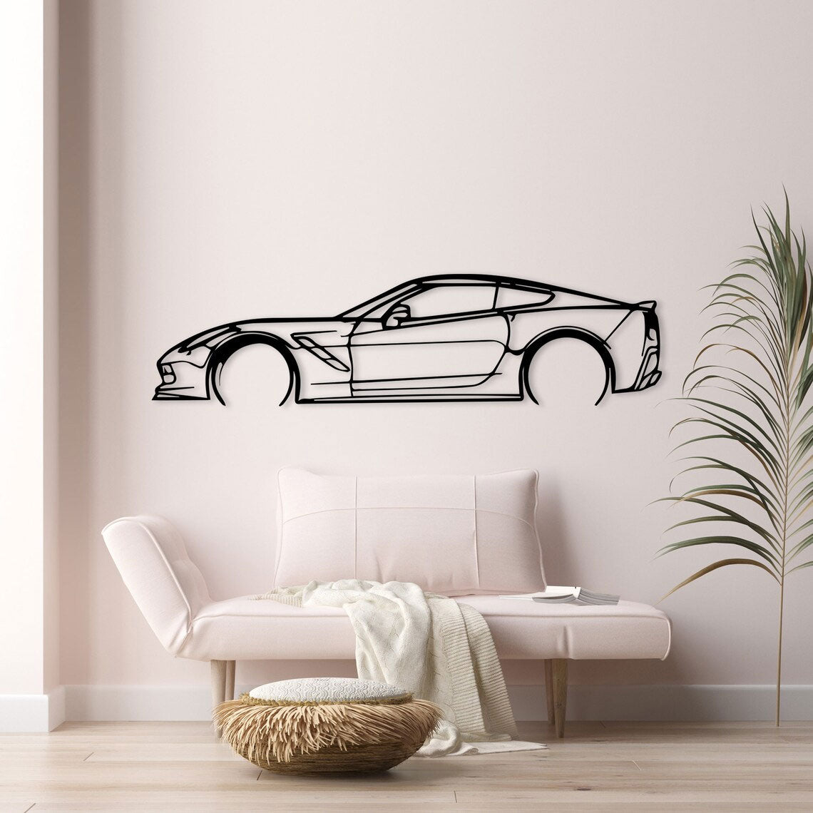 Decoración de Pared de Metal - Corvette