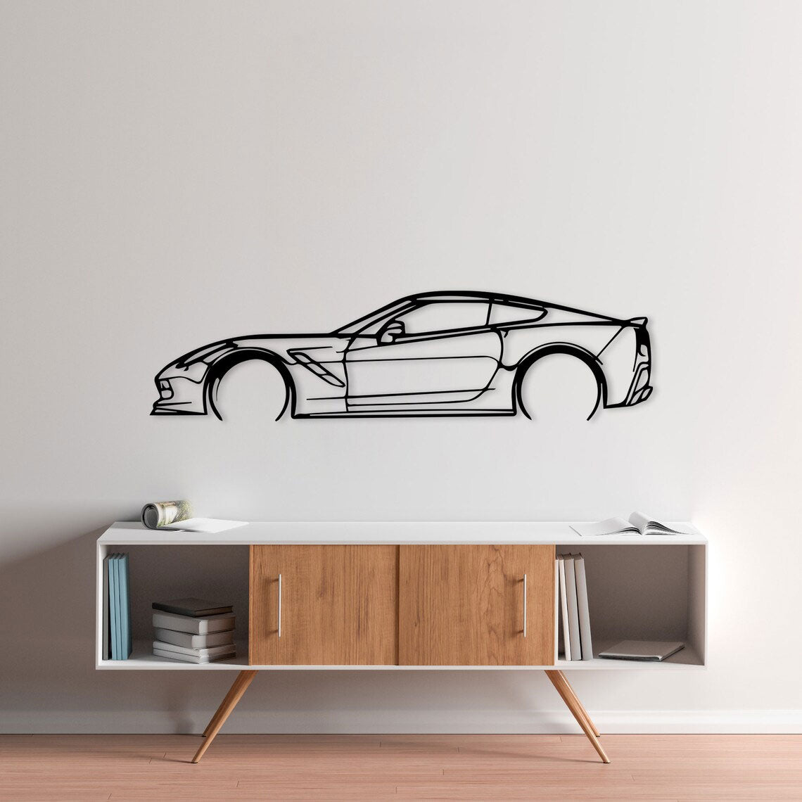 Decoración de Pared de Metal - Corvette