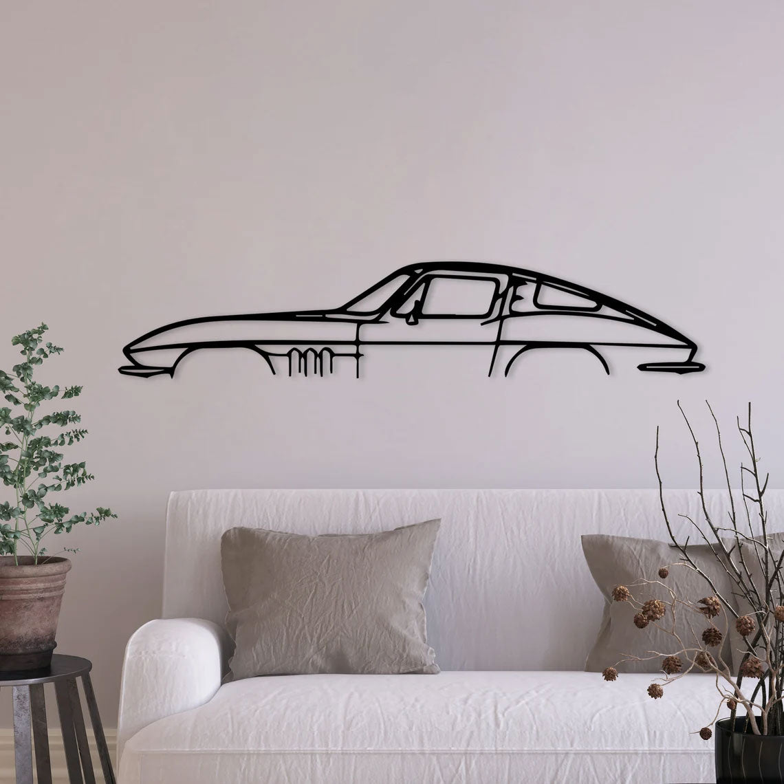 Décoration Murale en Métal - Corvette Classic
