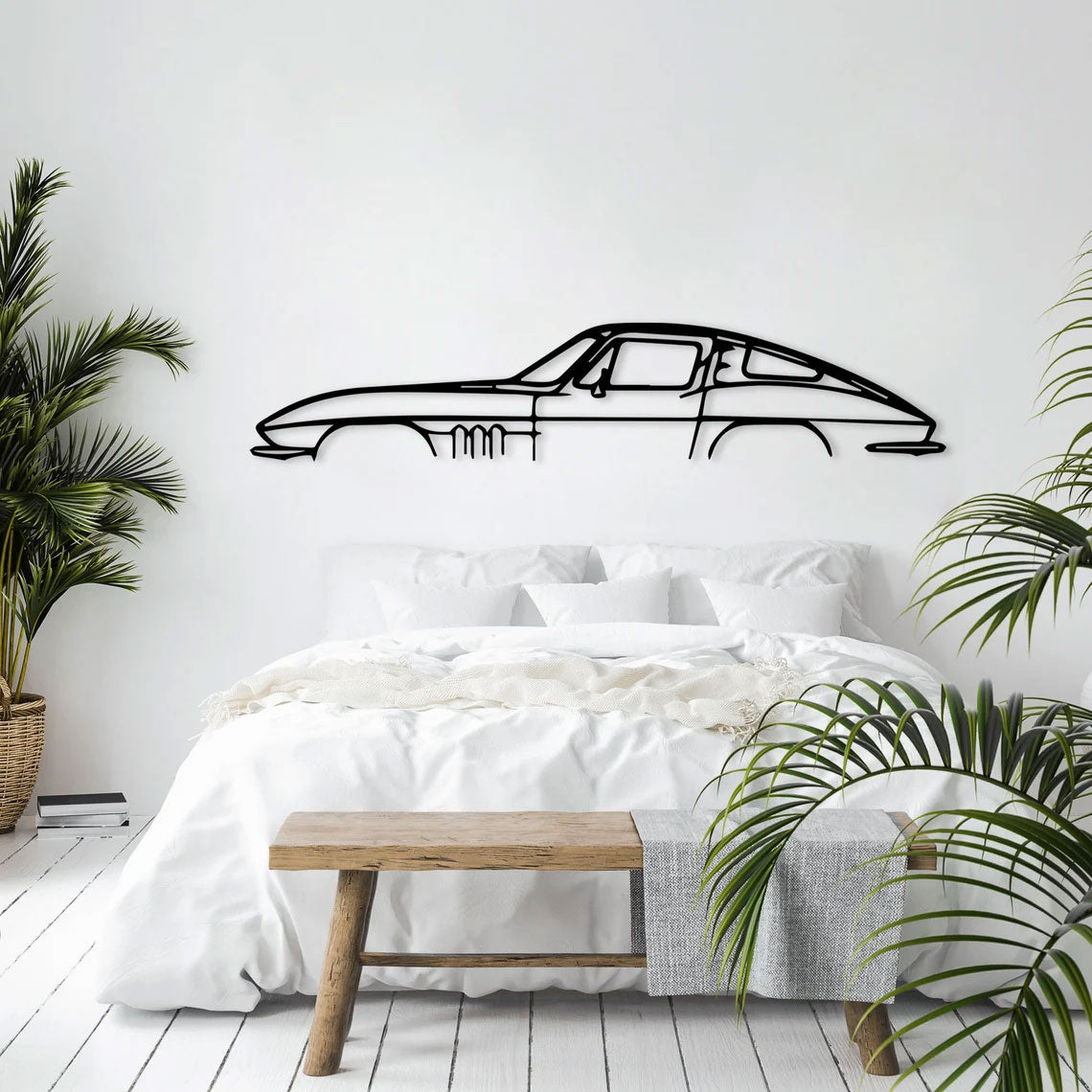 Décoration Murale en Métal - Corvette Classic