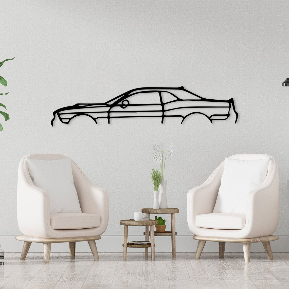Decoración de Pared de Metal - Dodge Challenger