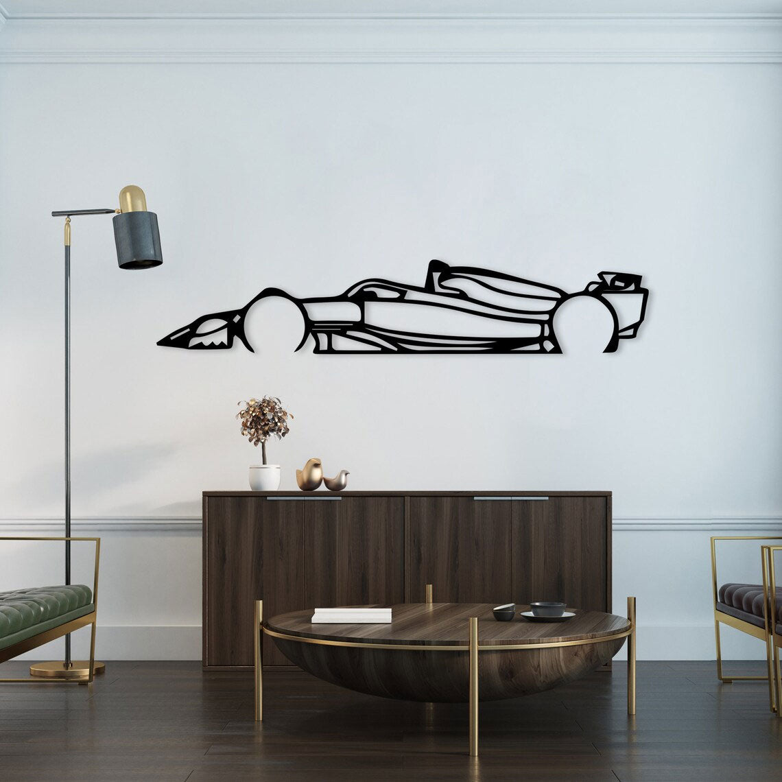 Décoration Murale en Métal - Formule 1 (v2)