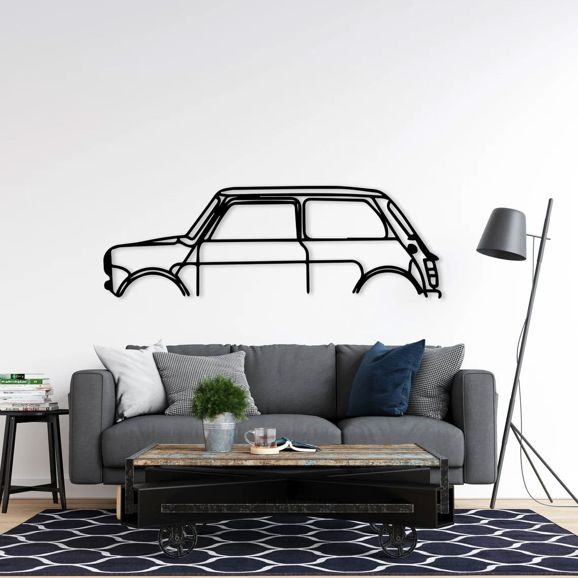 Décoration Murale en Métal - Mini Cooper
