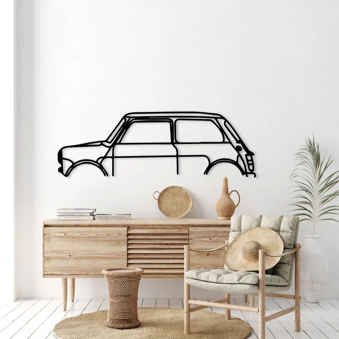 Décoration Murale en Métal - Mini Cooper