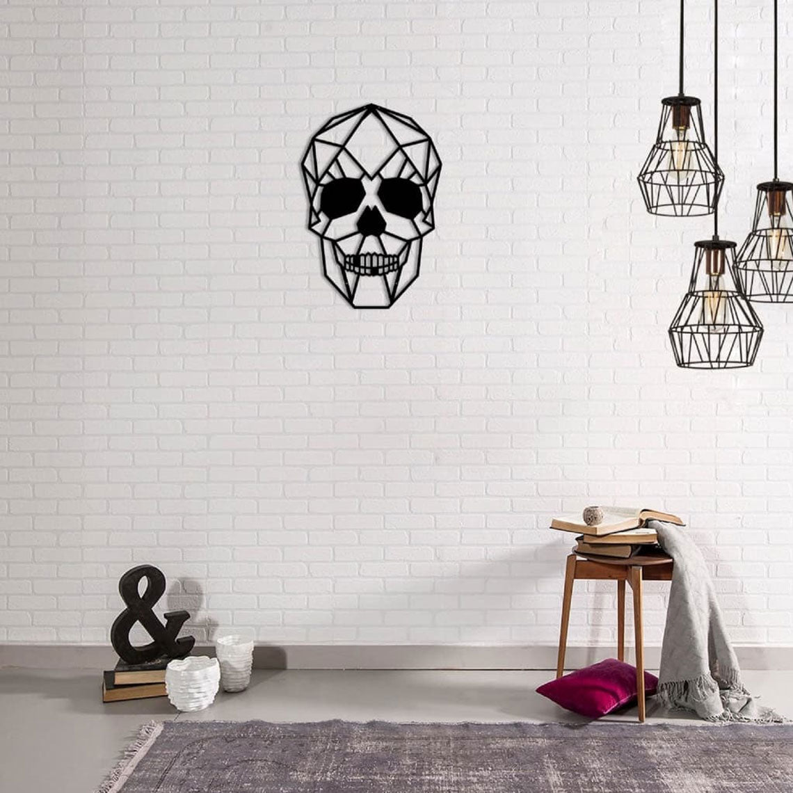 Metalen Muurdecoratie - Schedel