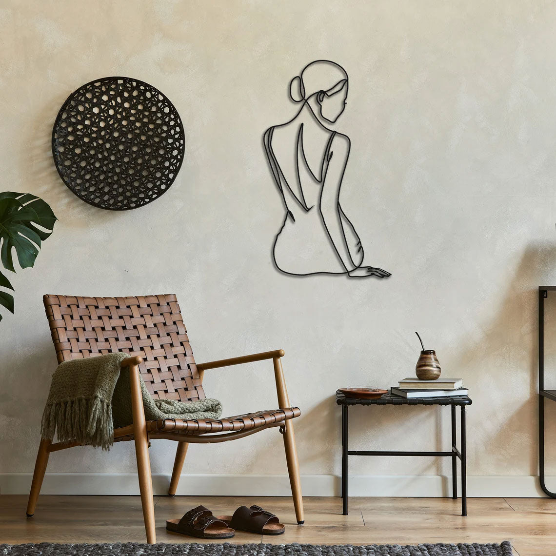 Décoration Murale en Métal - Minimaliste (2048)