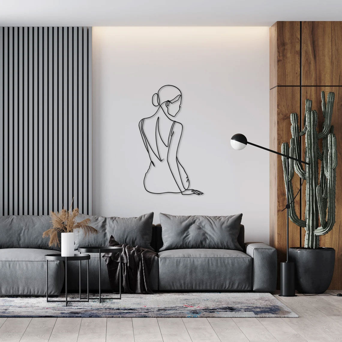 Décoration Murale en Métal - Minimaliste (2048)