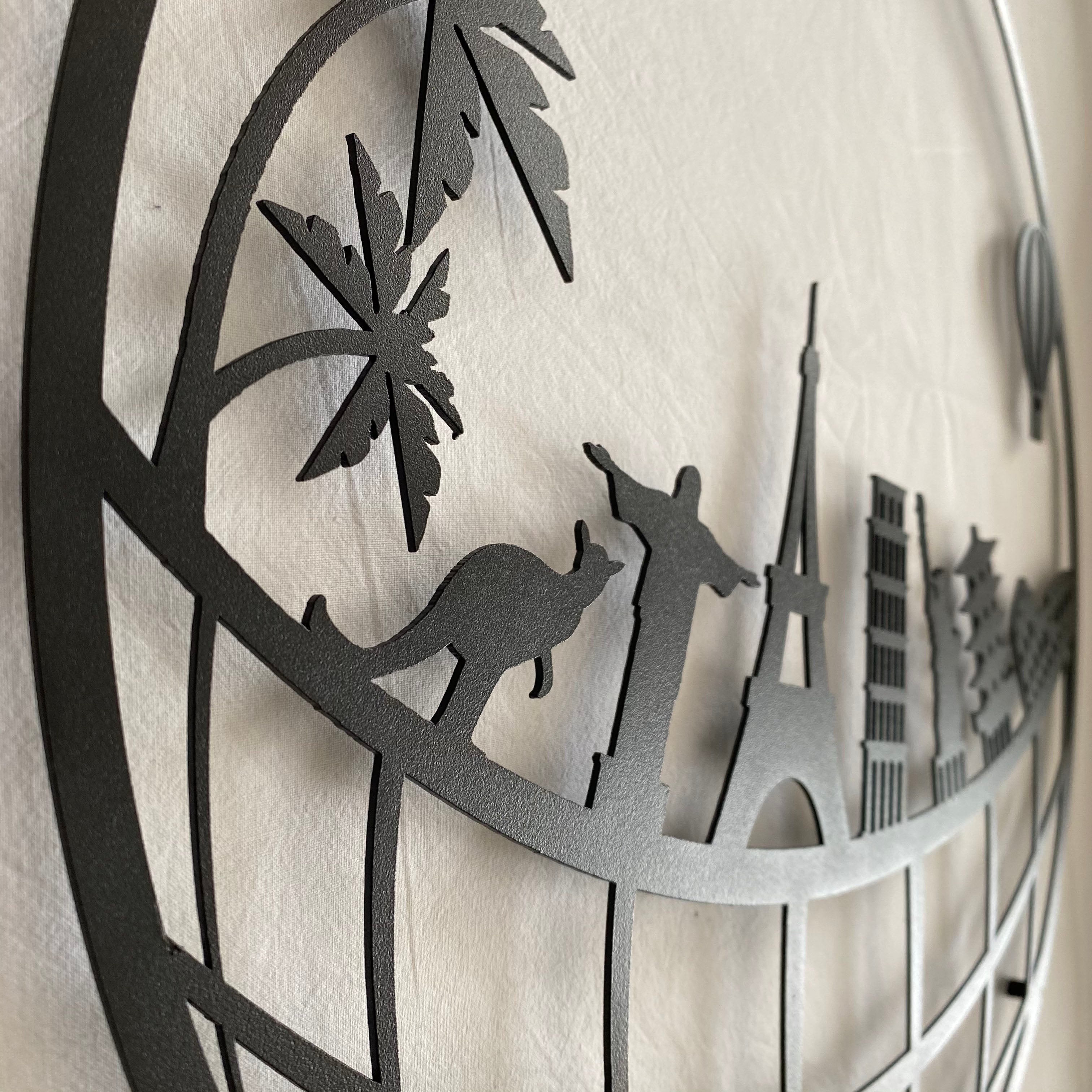Décoration Murale en Métal - Symbols des villes