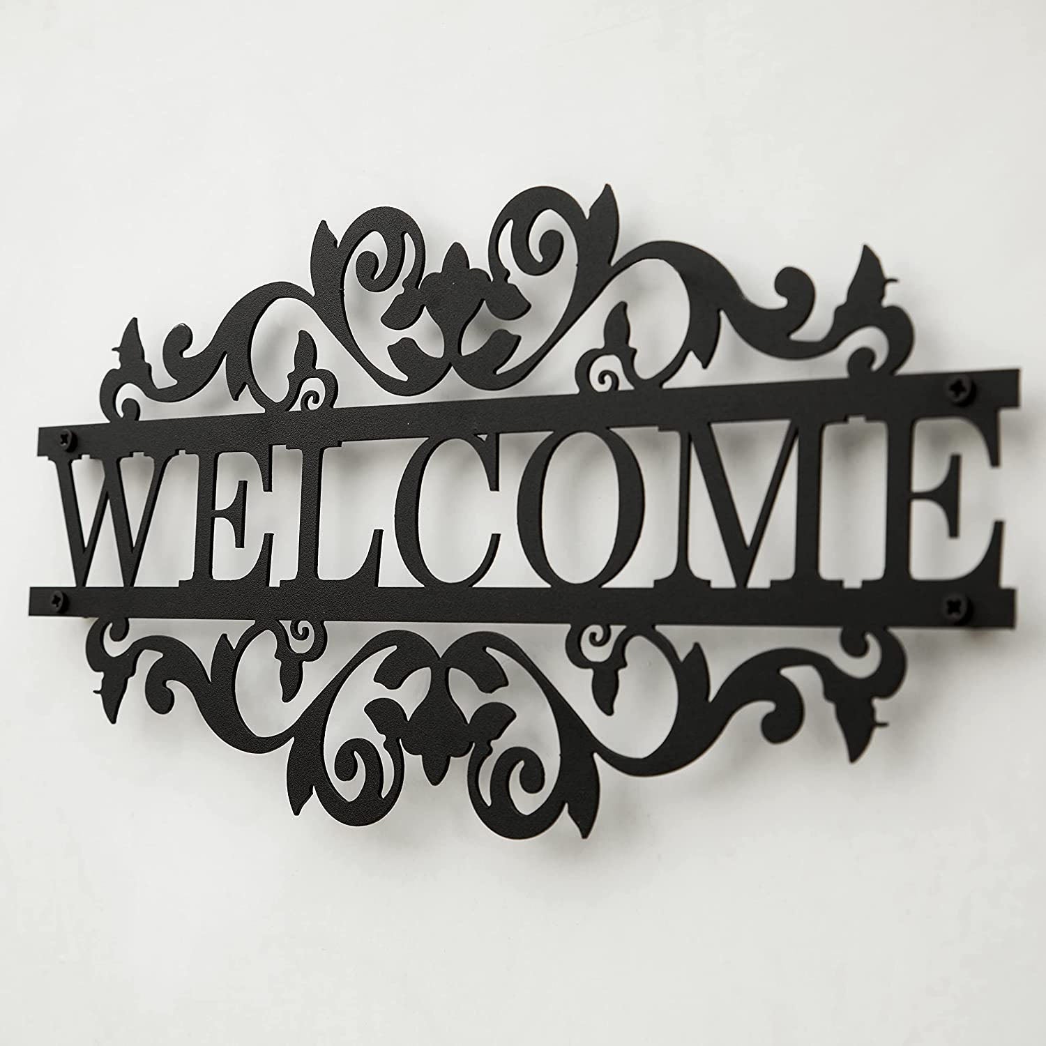 Décoration murale en métal - Welcome