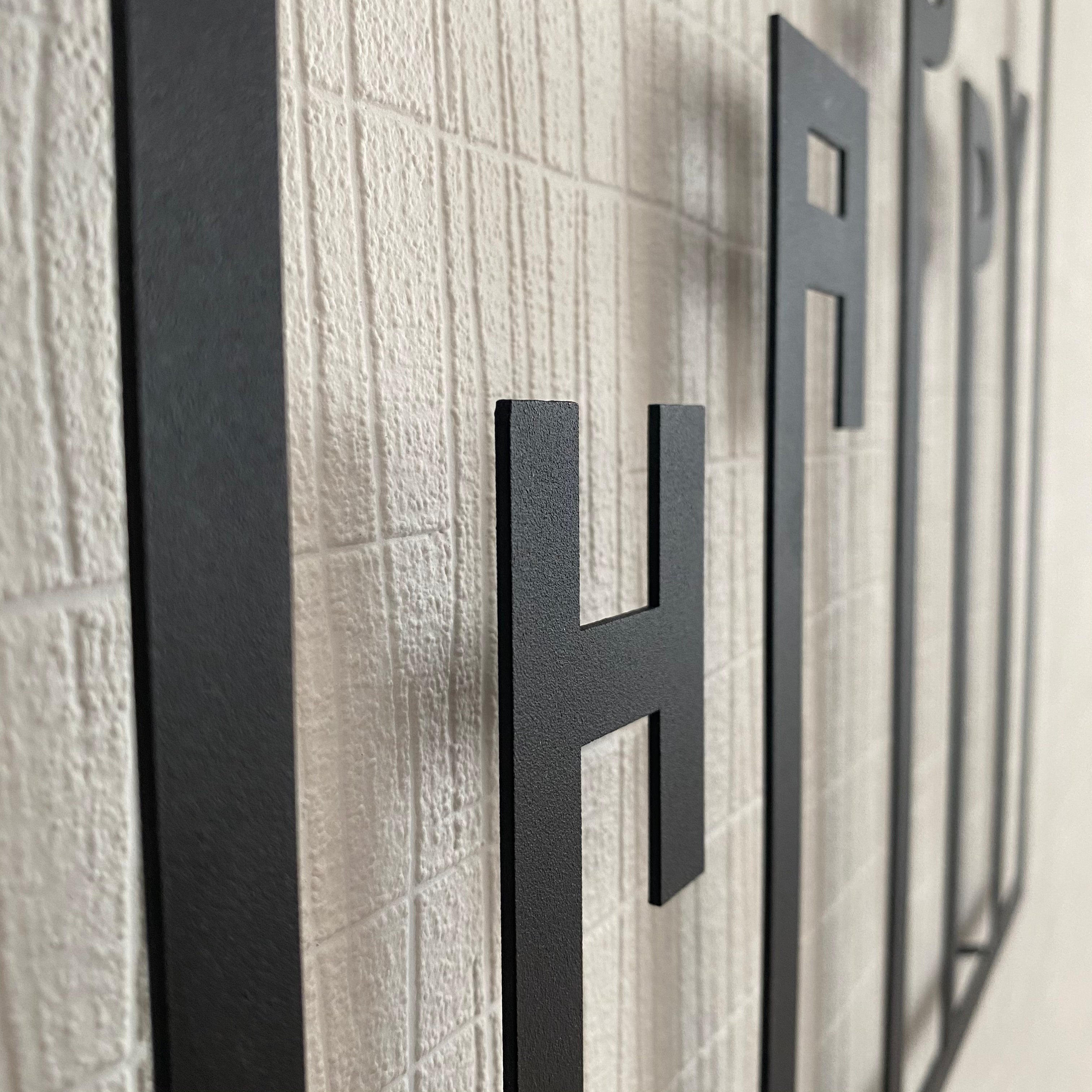 Decoración de Pared de Metal - Be Happy