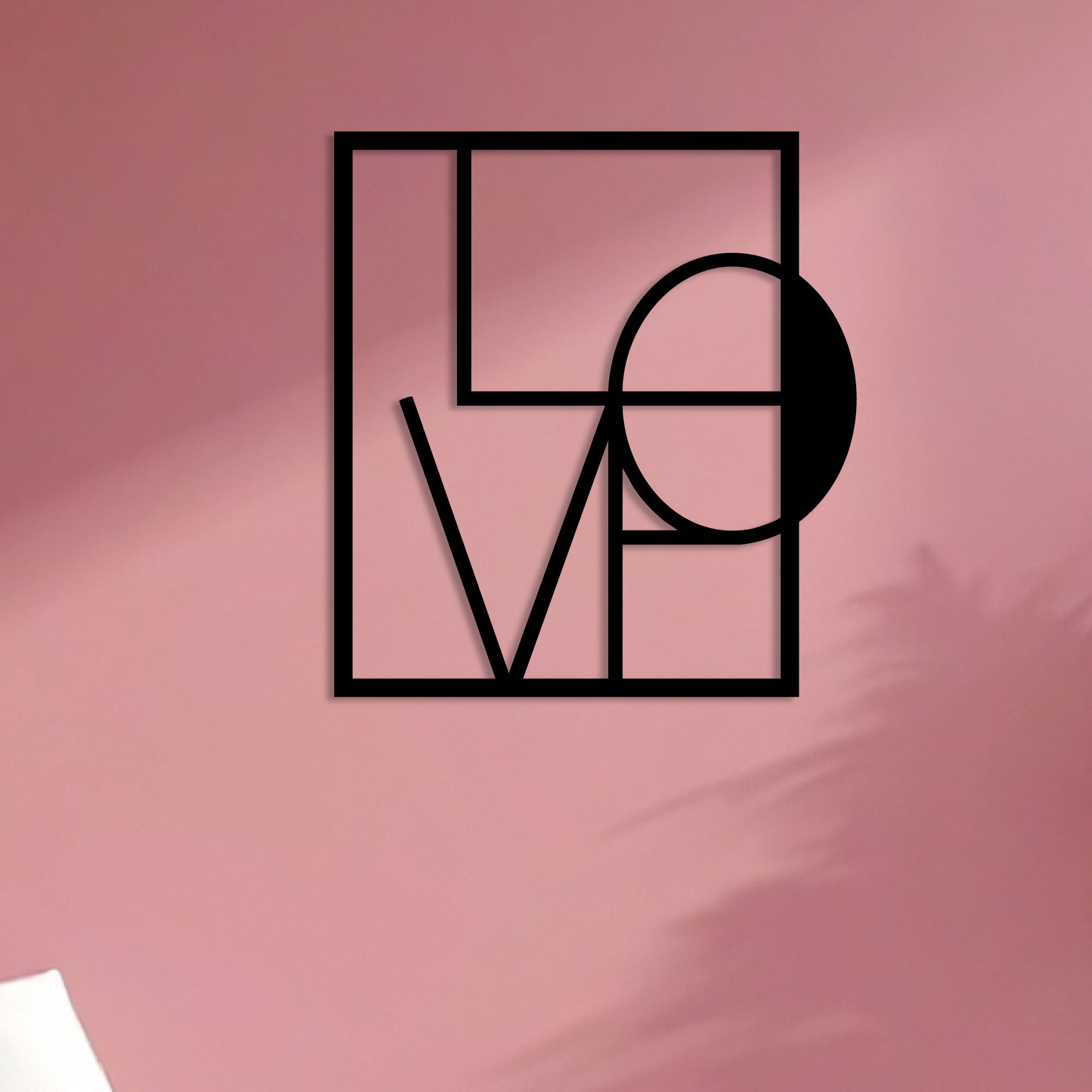 Décoration Murale en Métal - Love