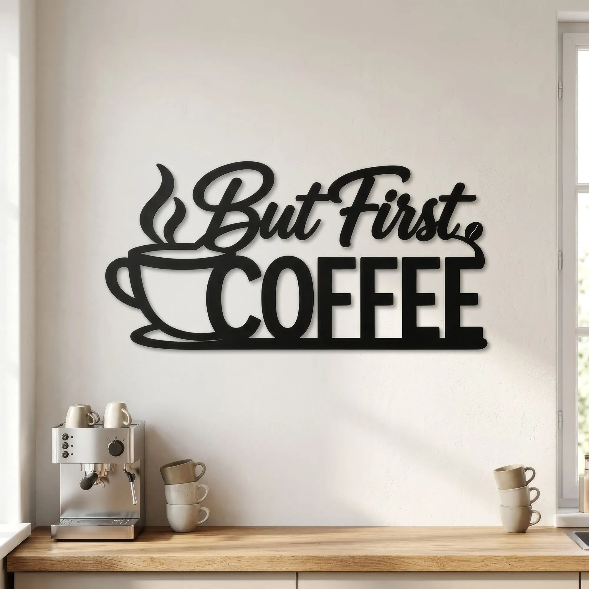 But First, Coffee Metal Wall Art
