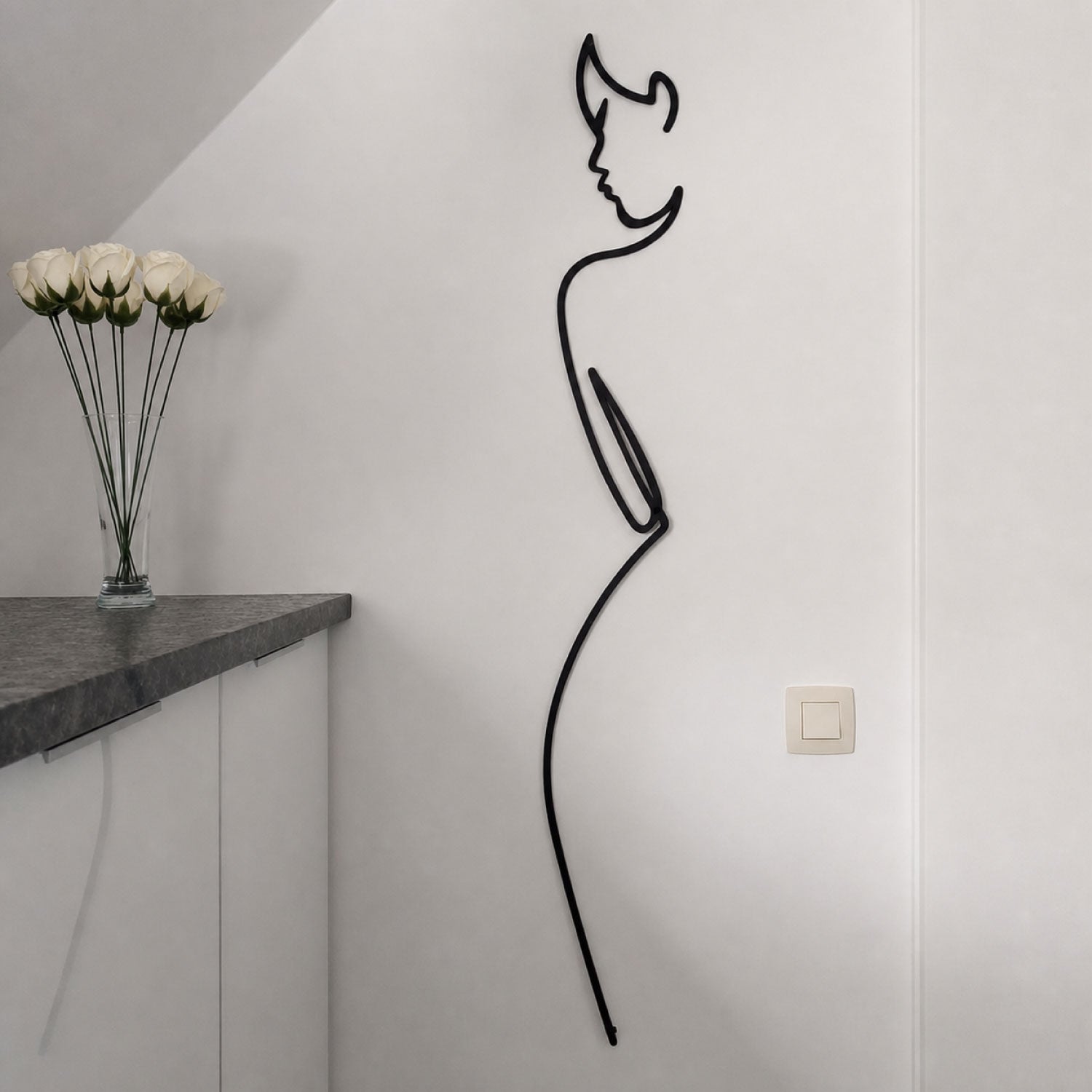 Décoration Murale en Métal - Élégance minimaliste