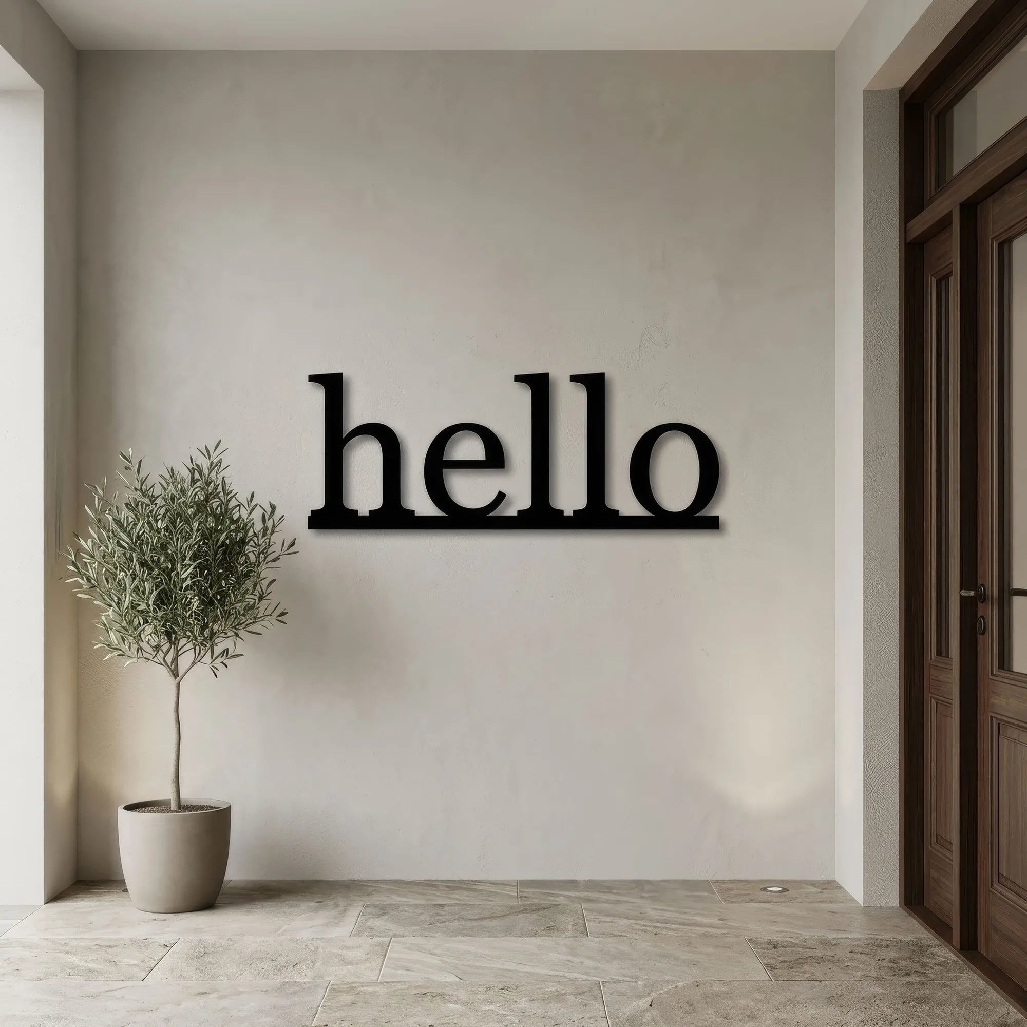 Décoration Murale Métal - Hello (HEY.02)