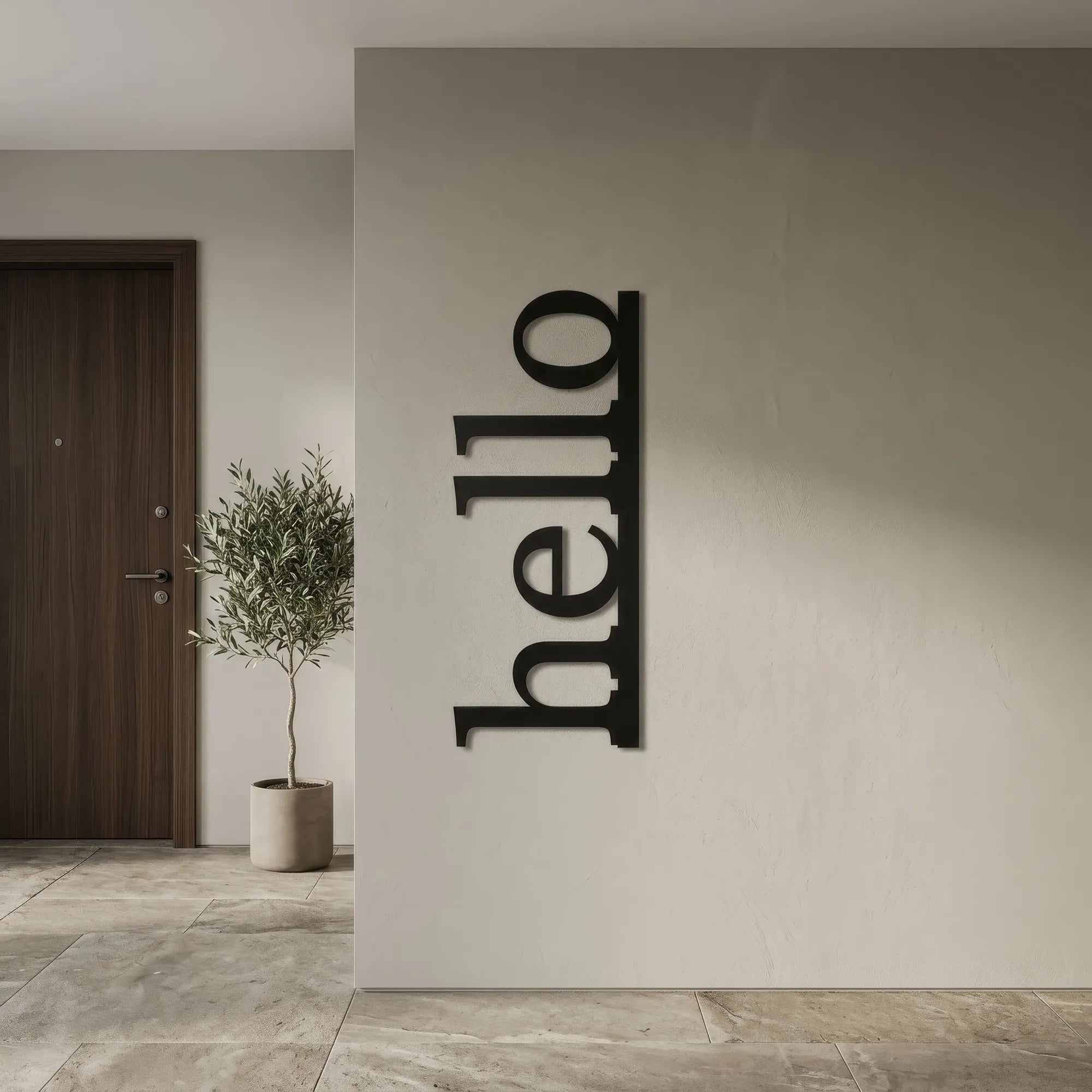 Décoration Murale Métal - Hello (HEY.02)