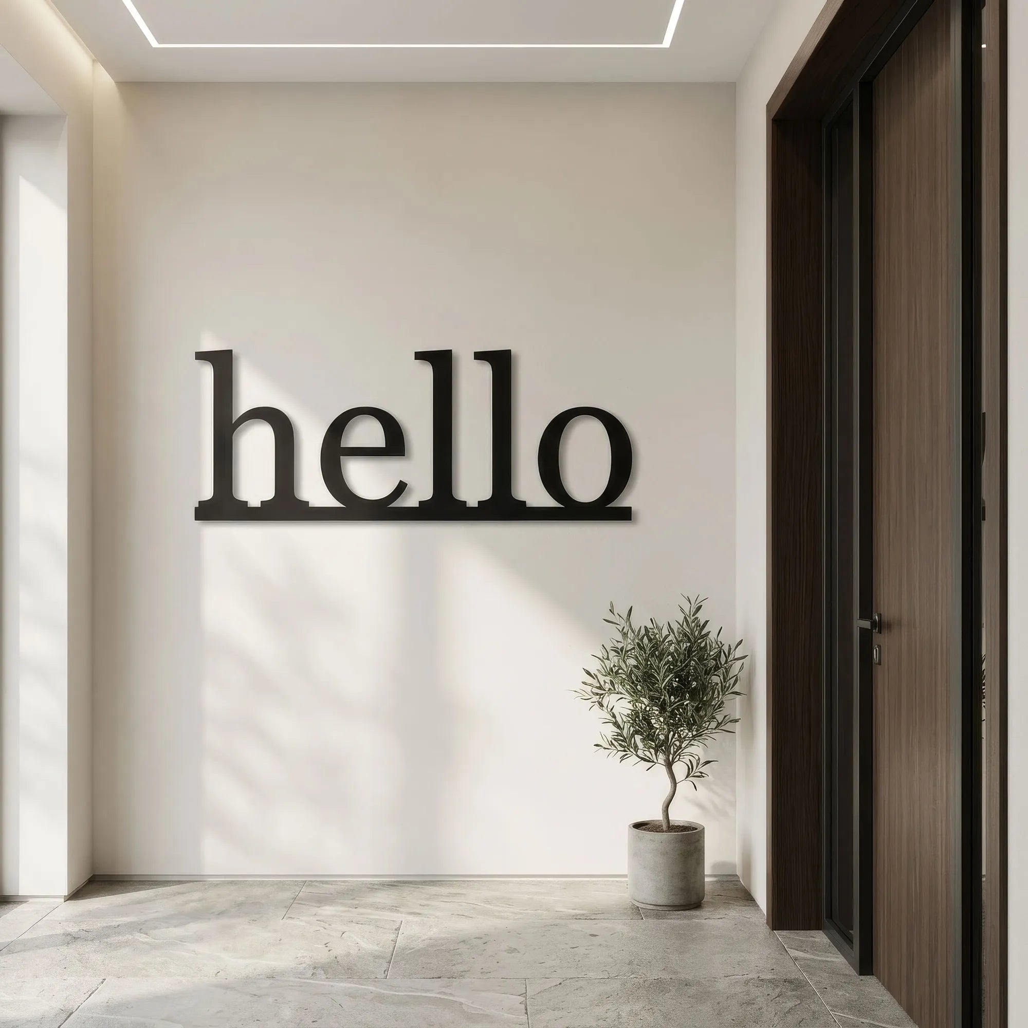 Décoration Murale Métal - Hello (HEY.02)