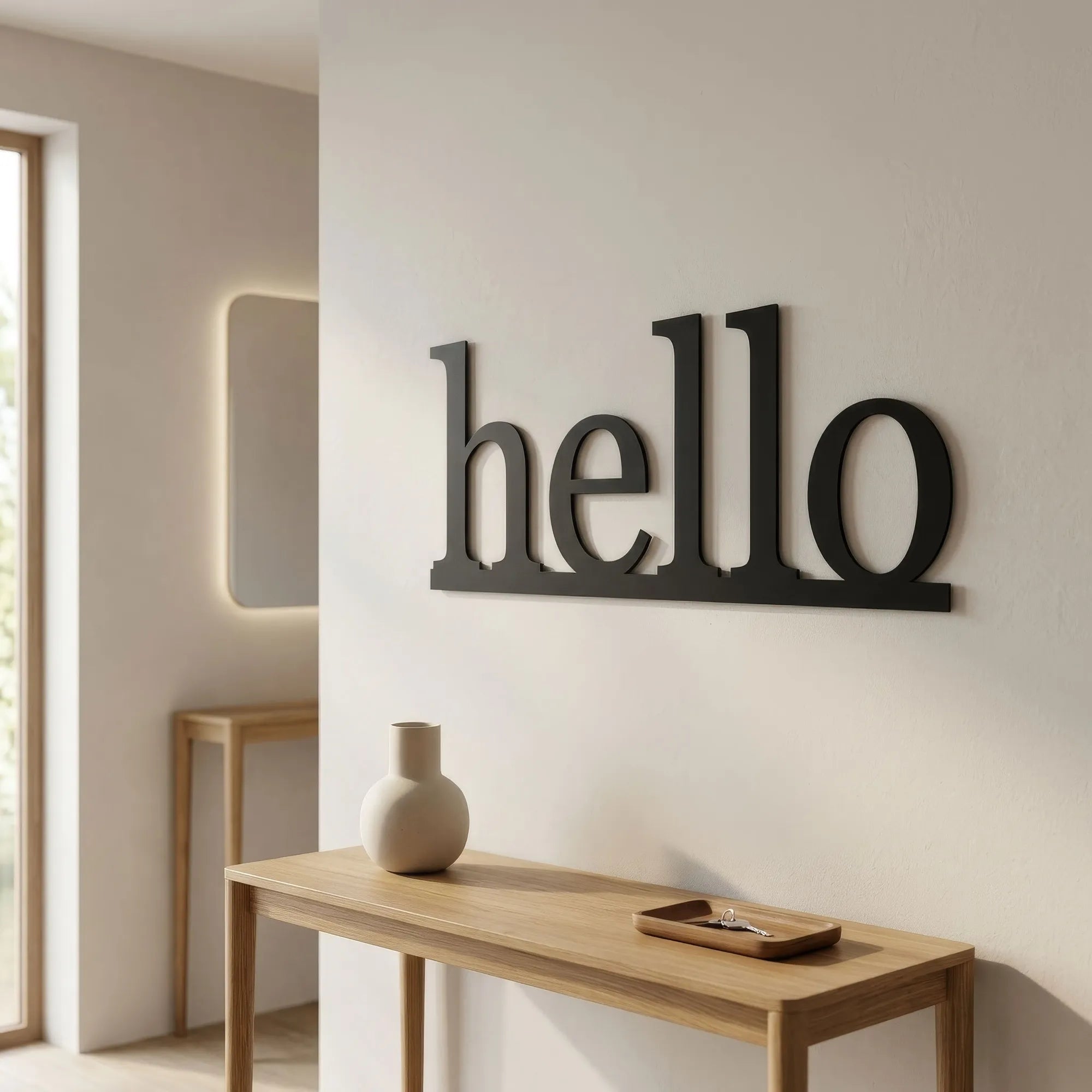 Décoration Murale Métal - Hello (HEY.02)