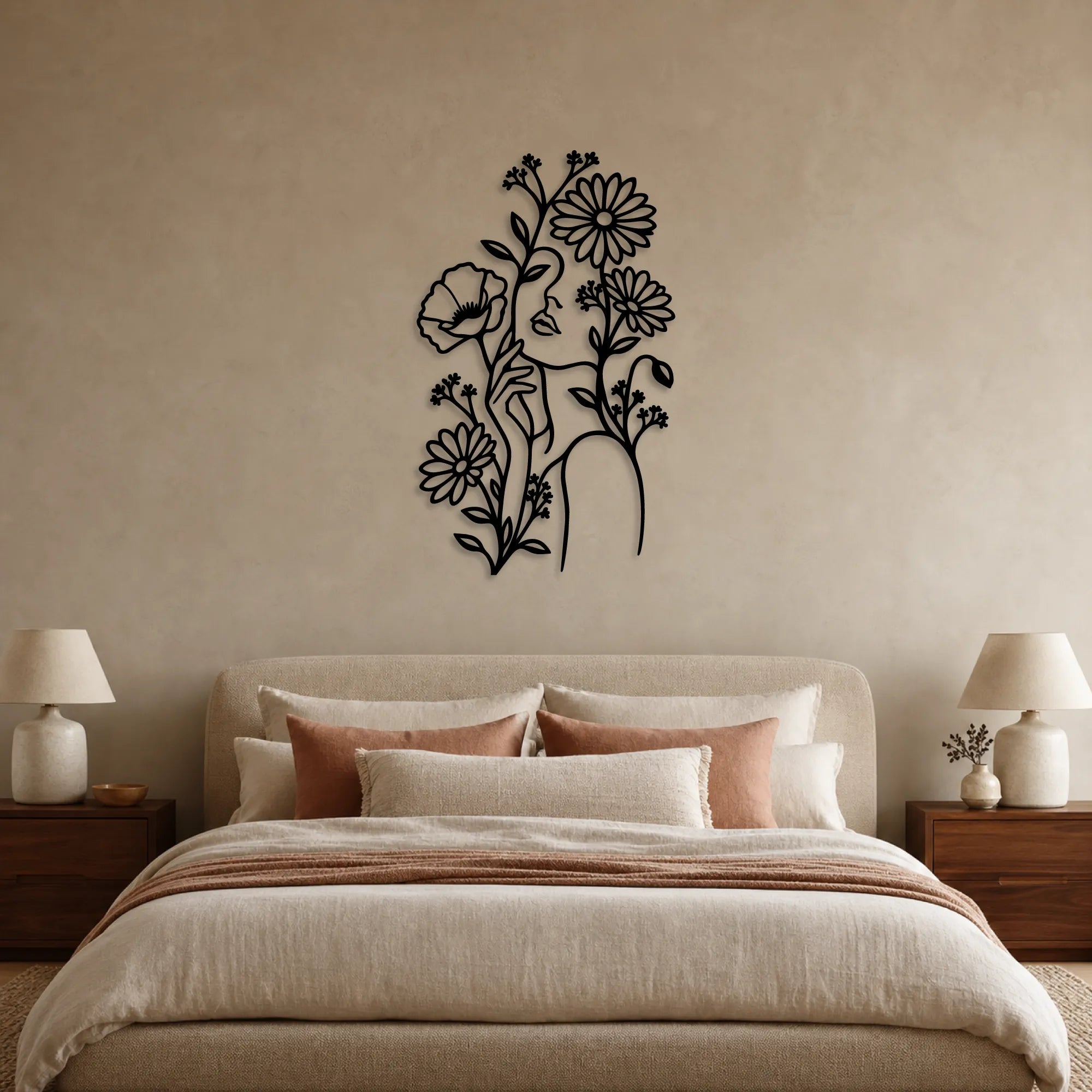 Floras Traum – Wanddekoration aus Metall