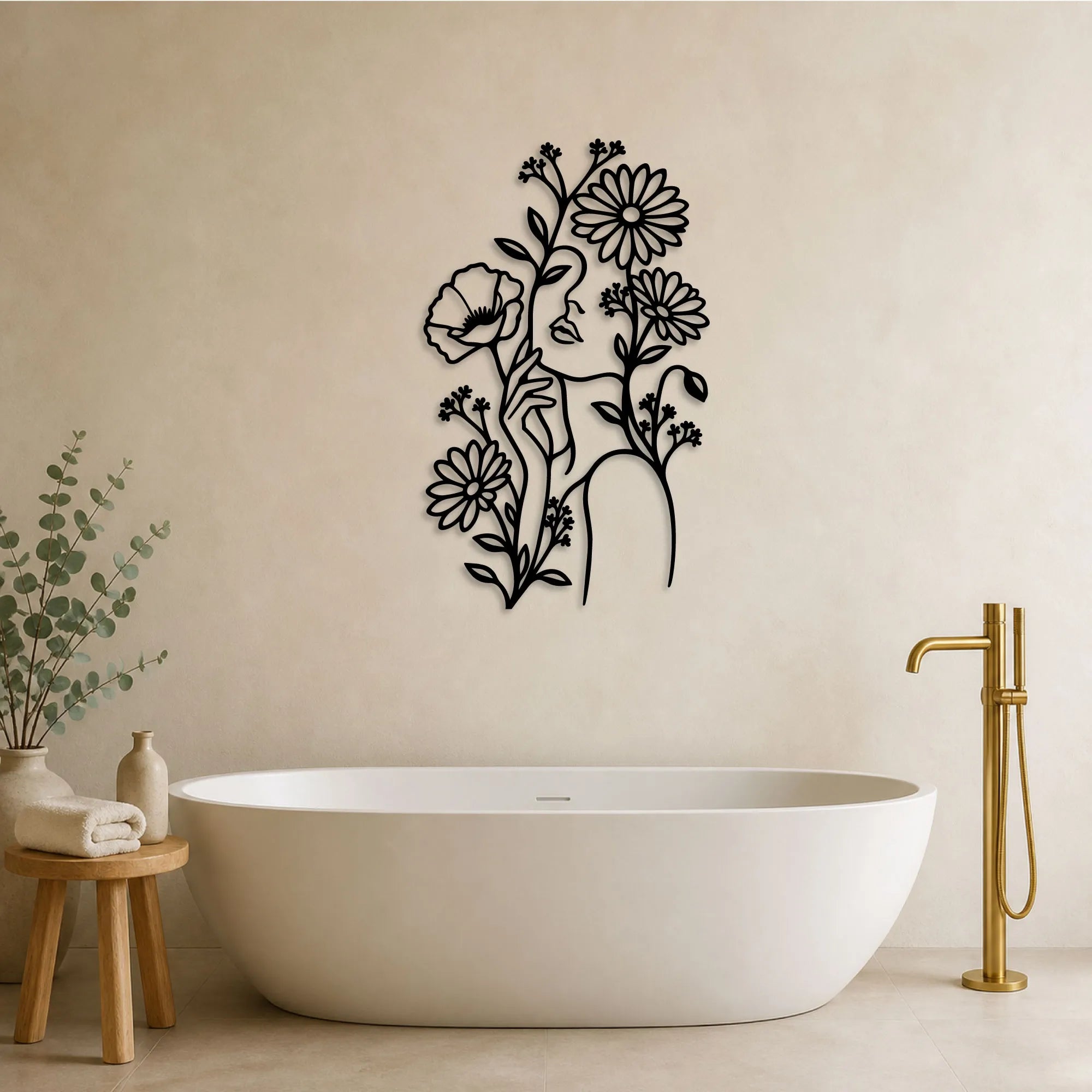 Floras Traum – Wanddekoration aus Metall