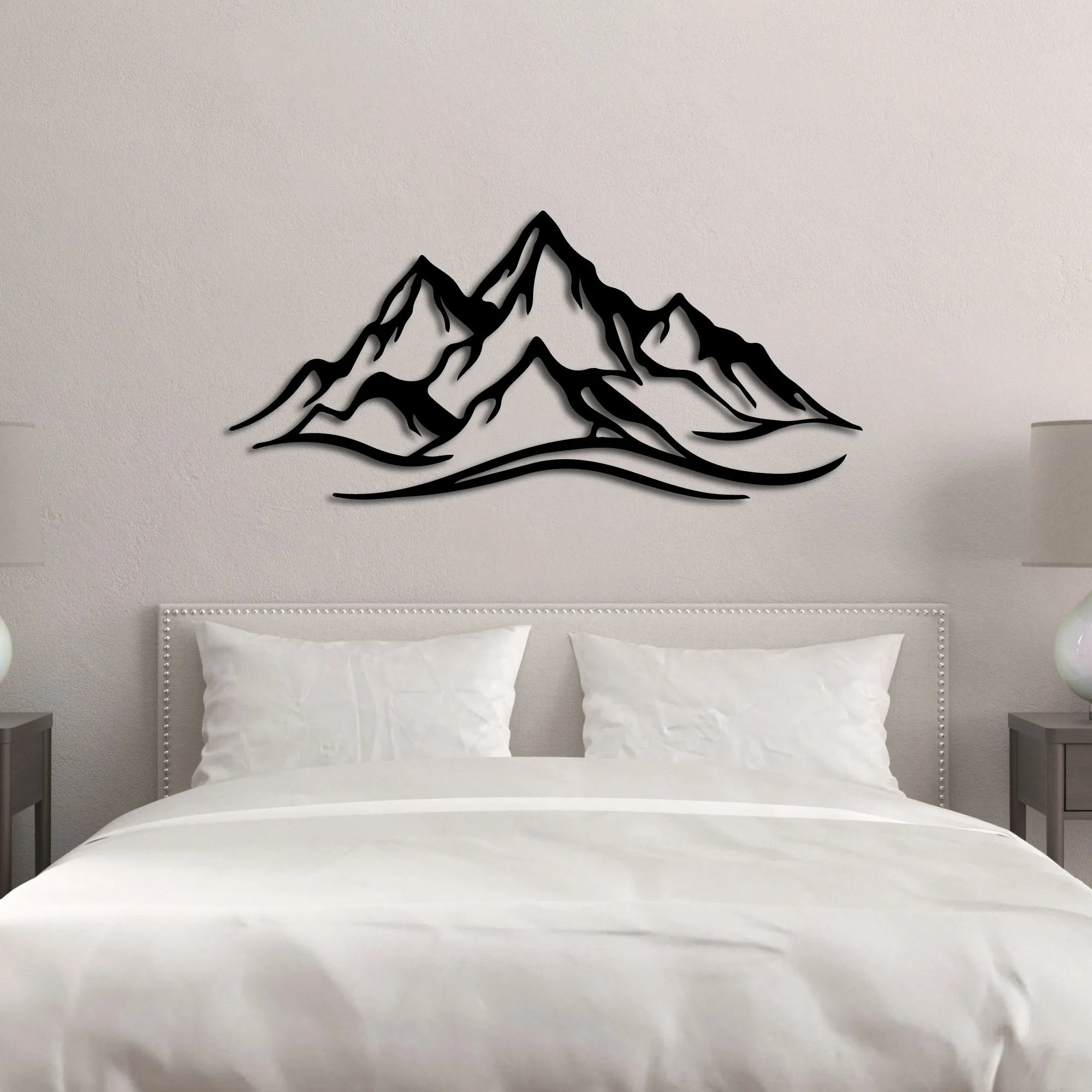 Décoration murale en métal - Montagne