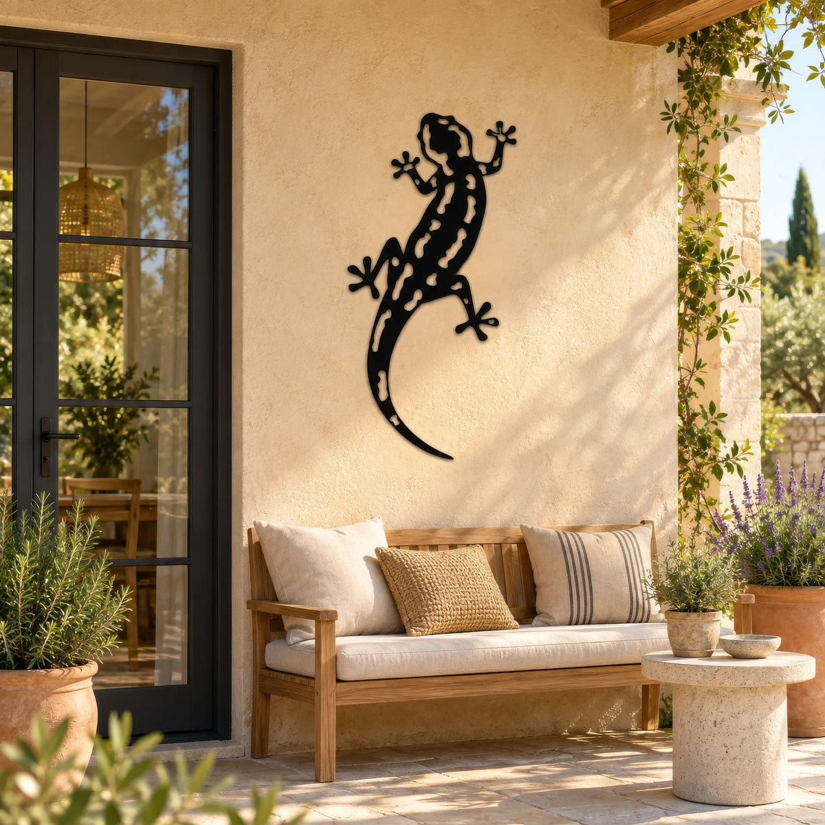 Décoration murale en métal - Salamandre