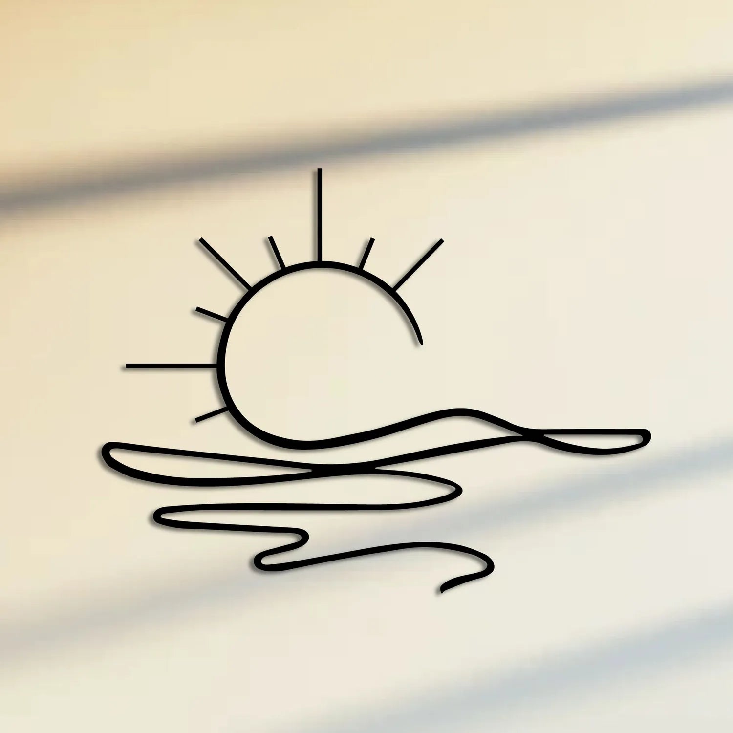 Décoration murale en métal - Soleil