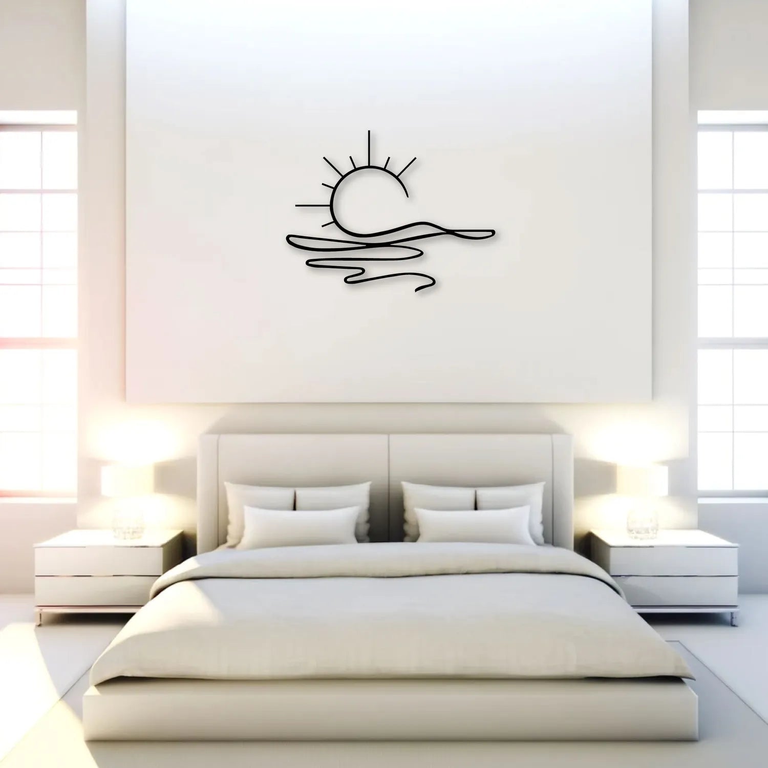 Décoration murale en métal - Soleil