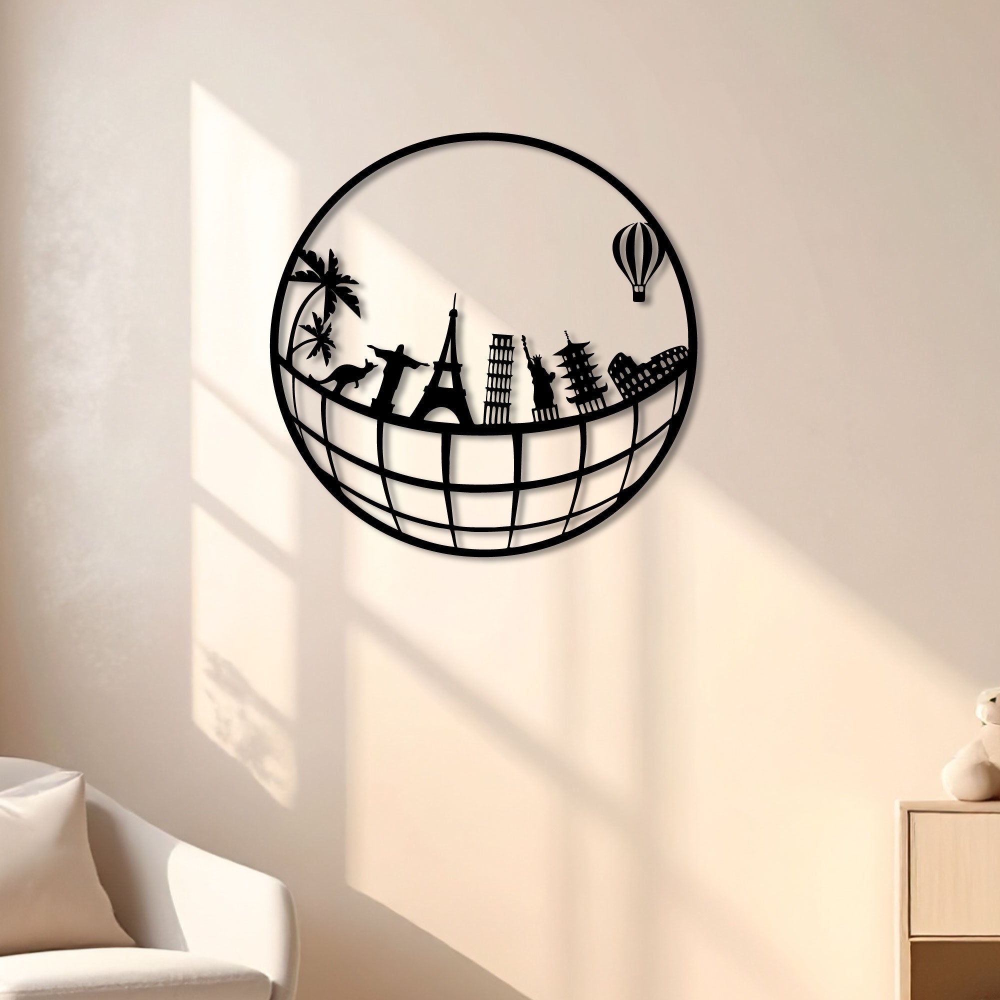 Décoration Murale en Métal - Symbols des villes