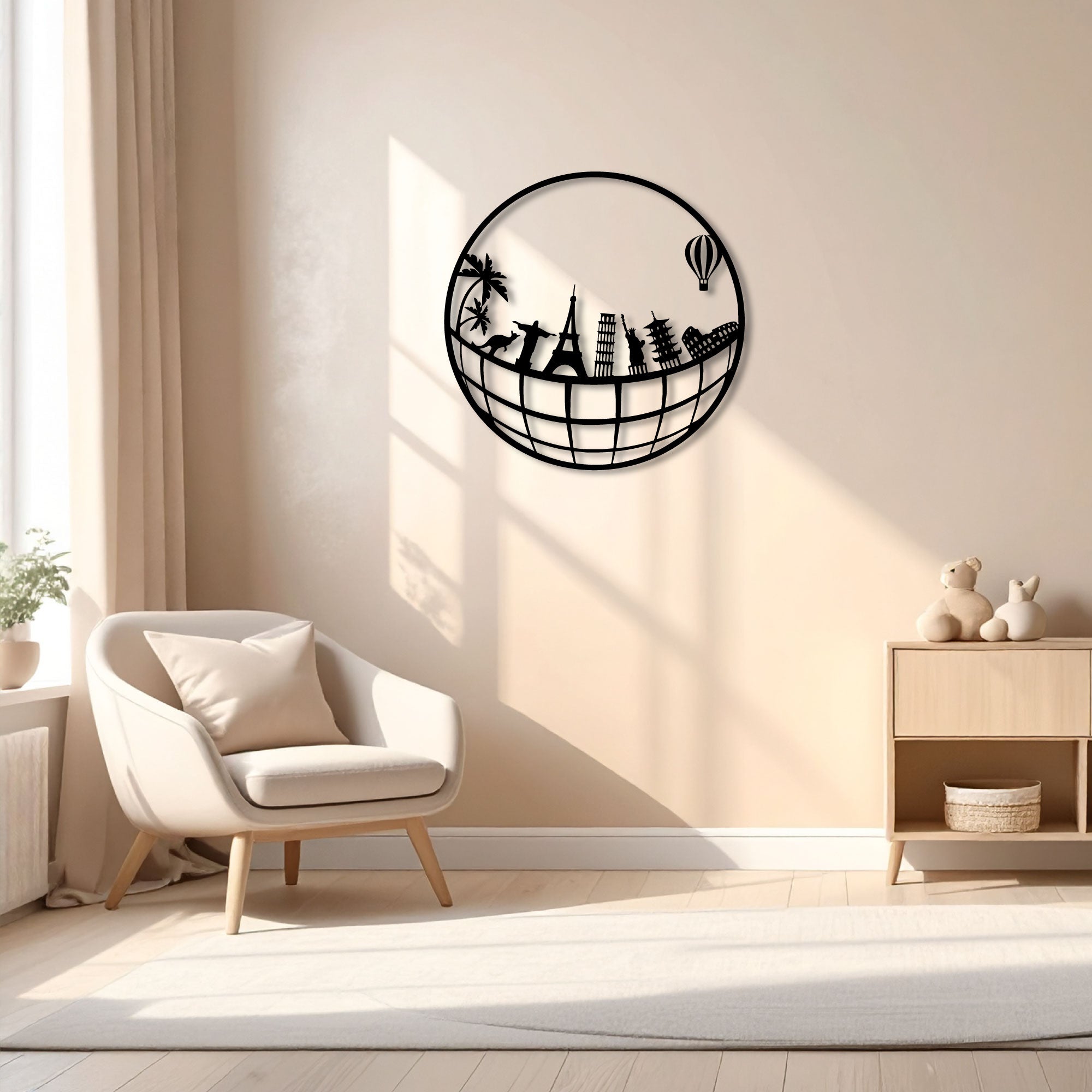 Décoration Murale en Métal - Symbols des villes
