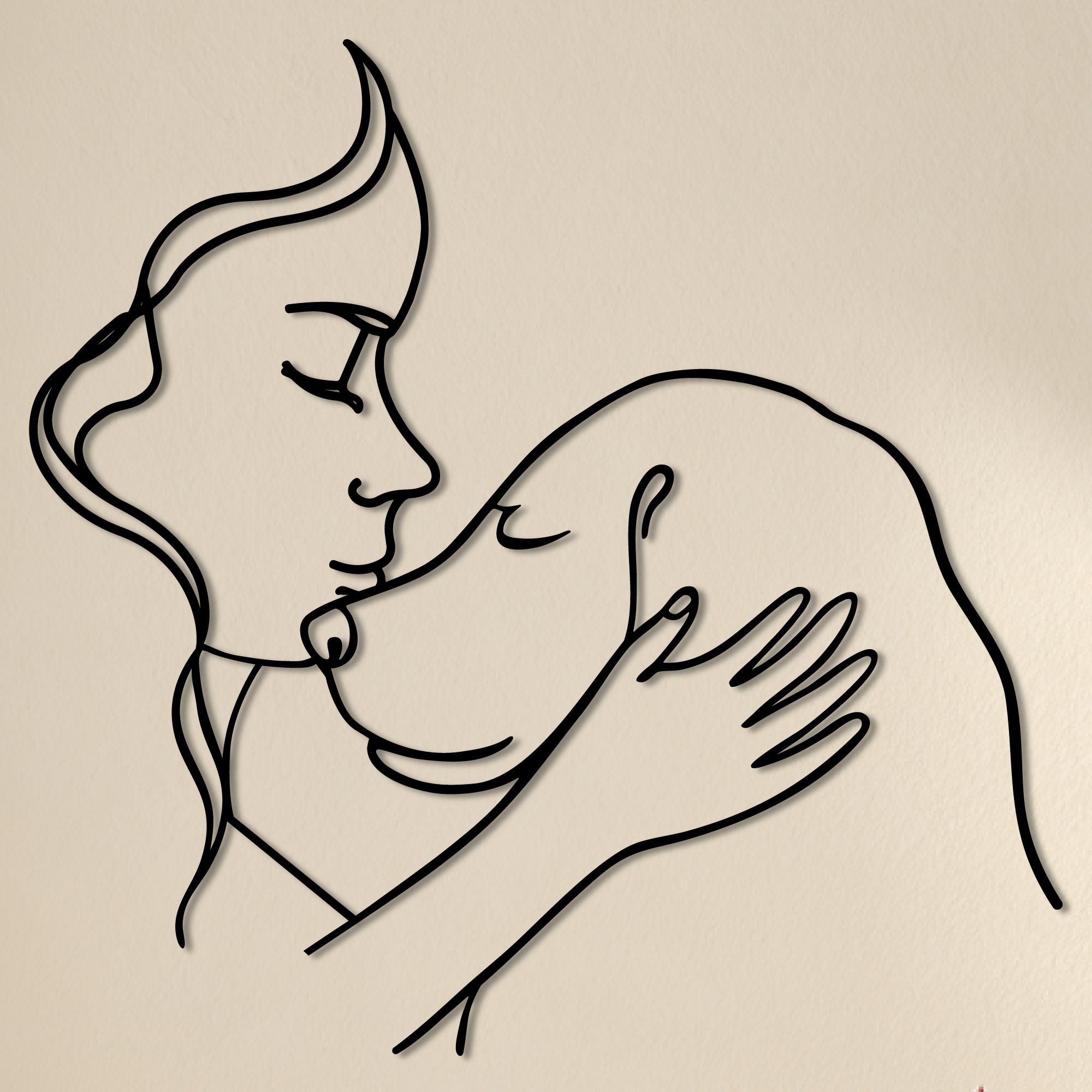 Decorazione Murale in Metallo - Amante dei Cani (V.03)