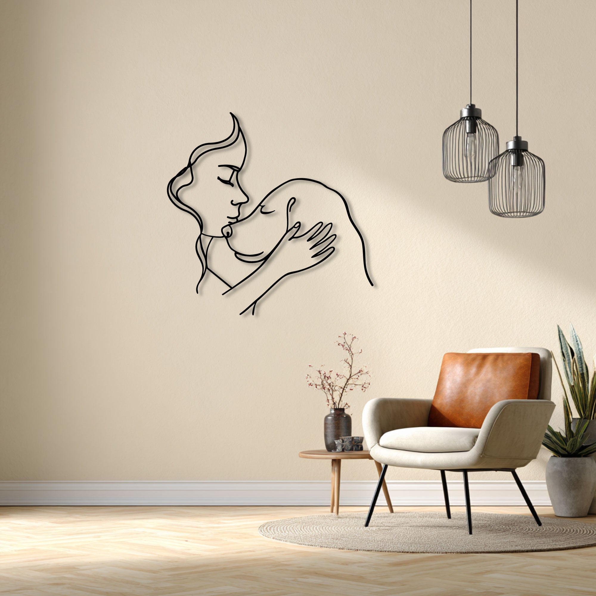 Decorazione Murale in Metallo - Amante dei Cani (V.03)