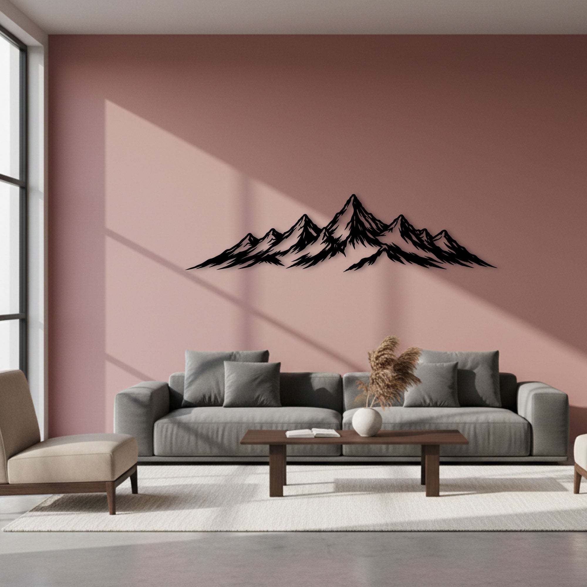 Metalen Muurdecoratie - Alpine Horizon