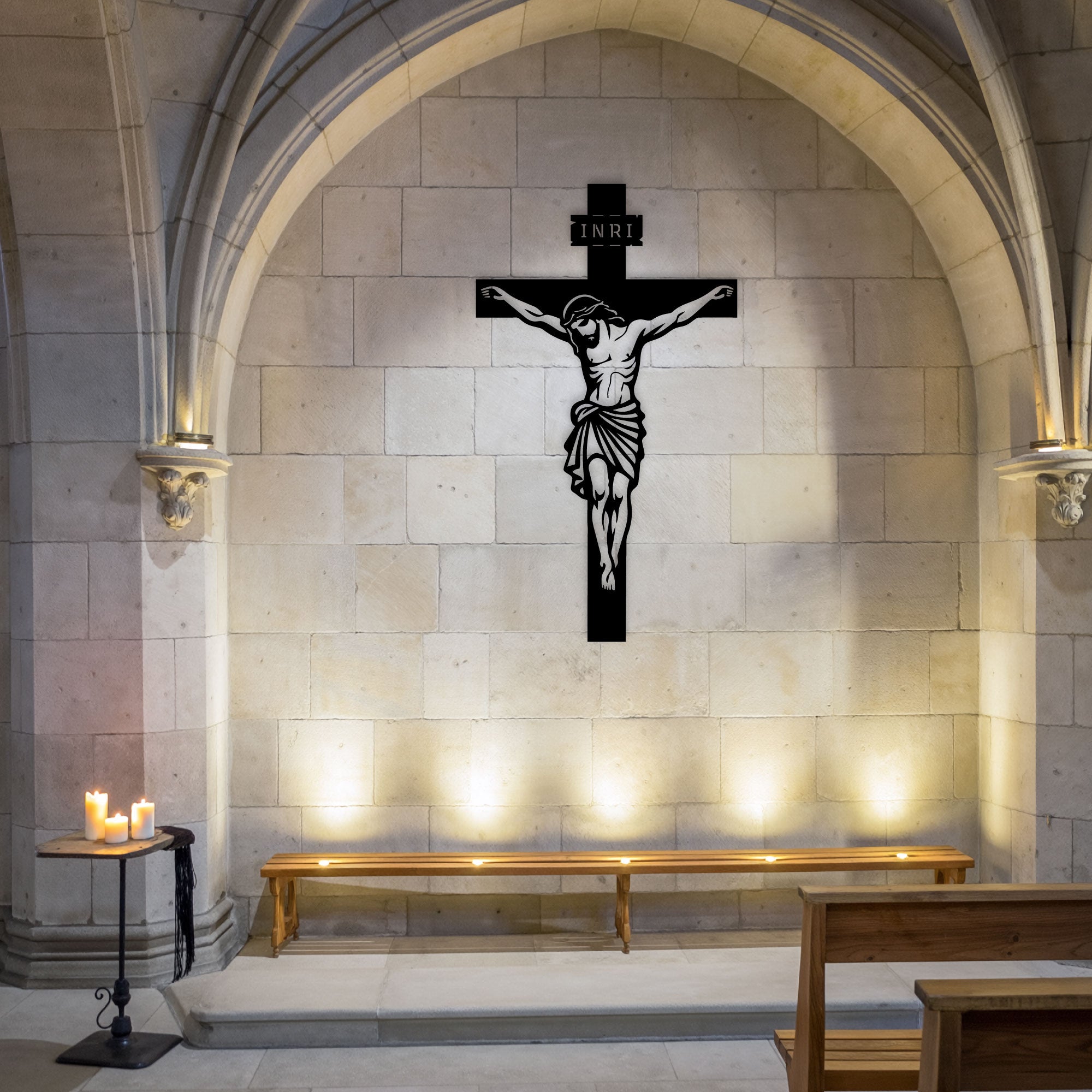 Decoración de Pared de Metal - Crucifijo