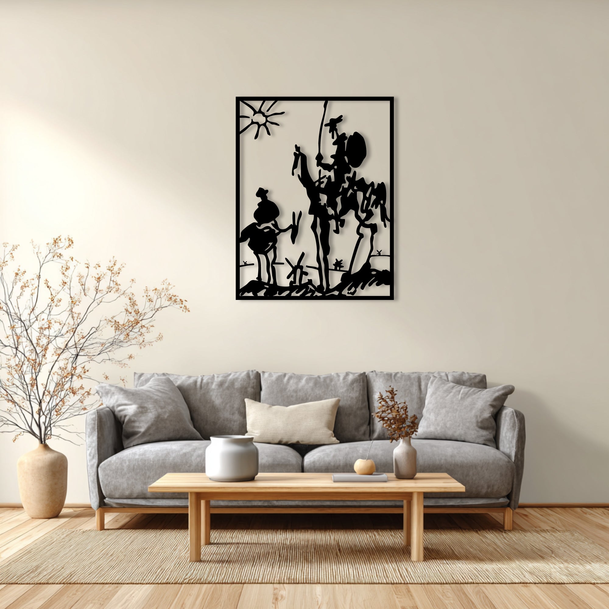 Decorazione da parete in metallo – Picasso Don Chisciotte