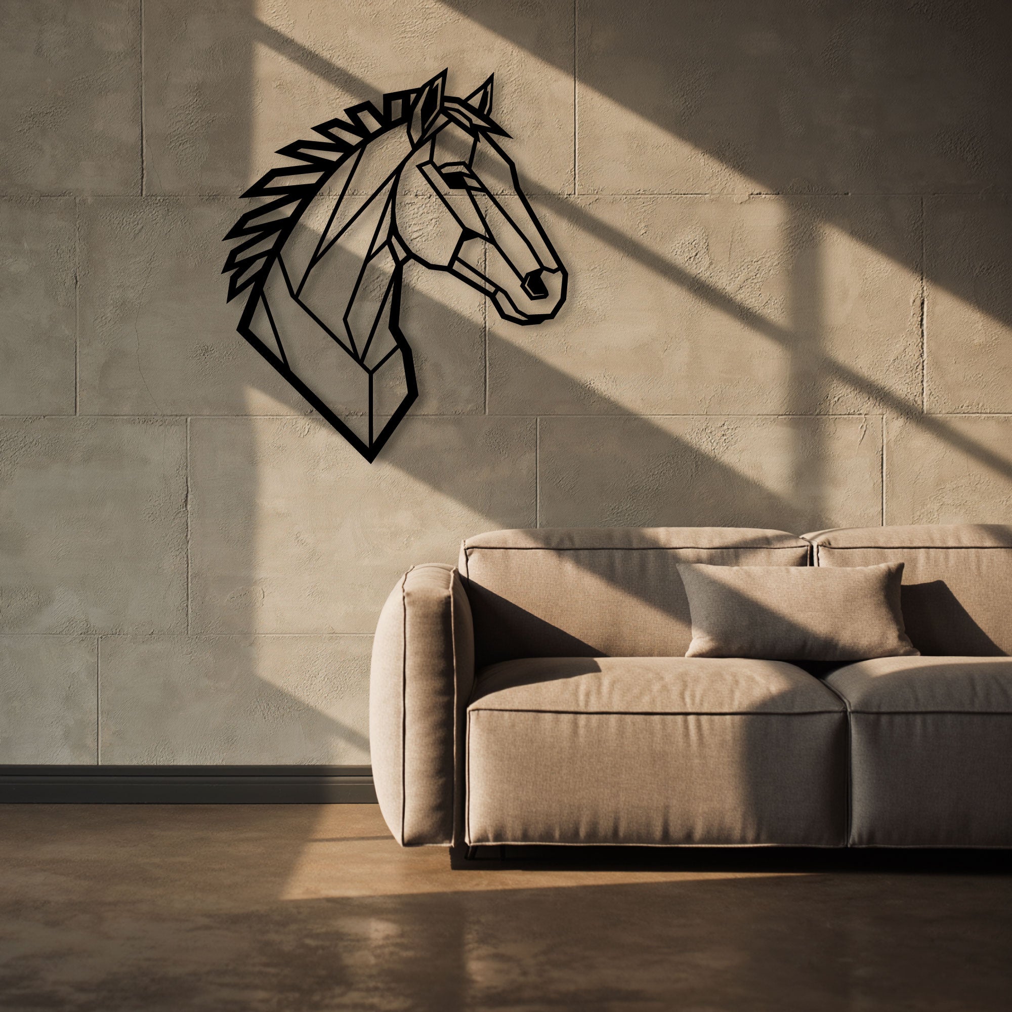 Metalen Muurdecoratie - IJzeren Paard