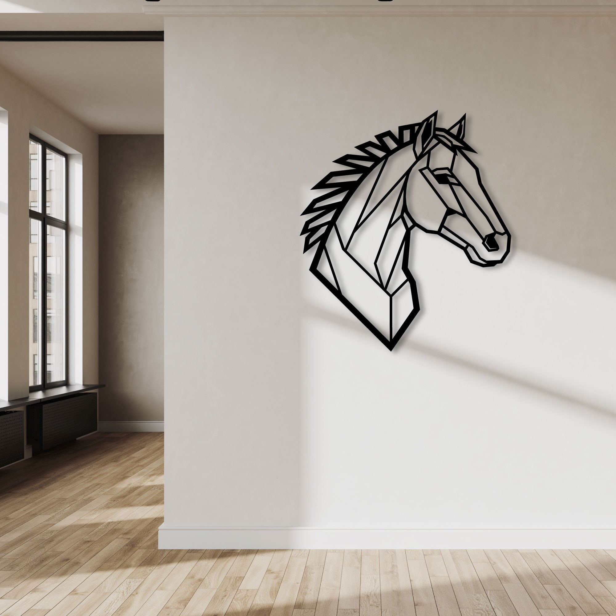 Metalen Muurdecoratie - IJzeren Paard