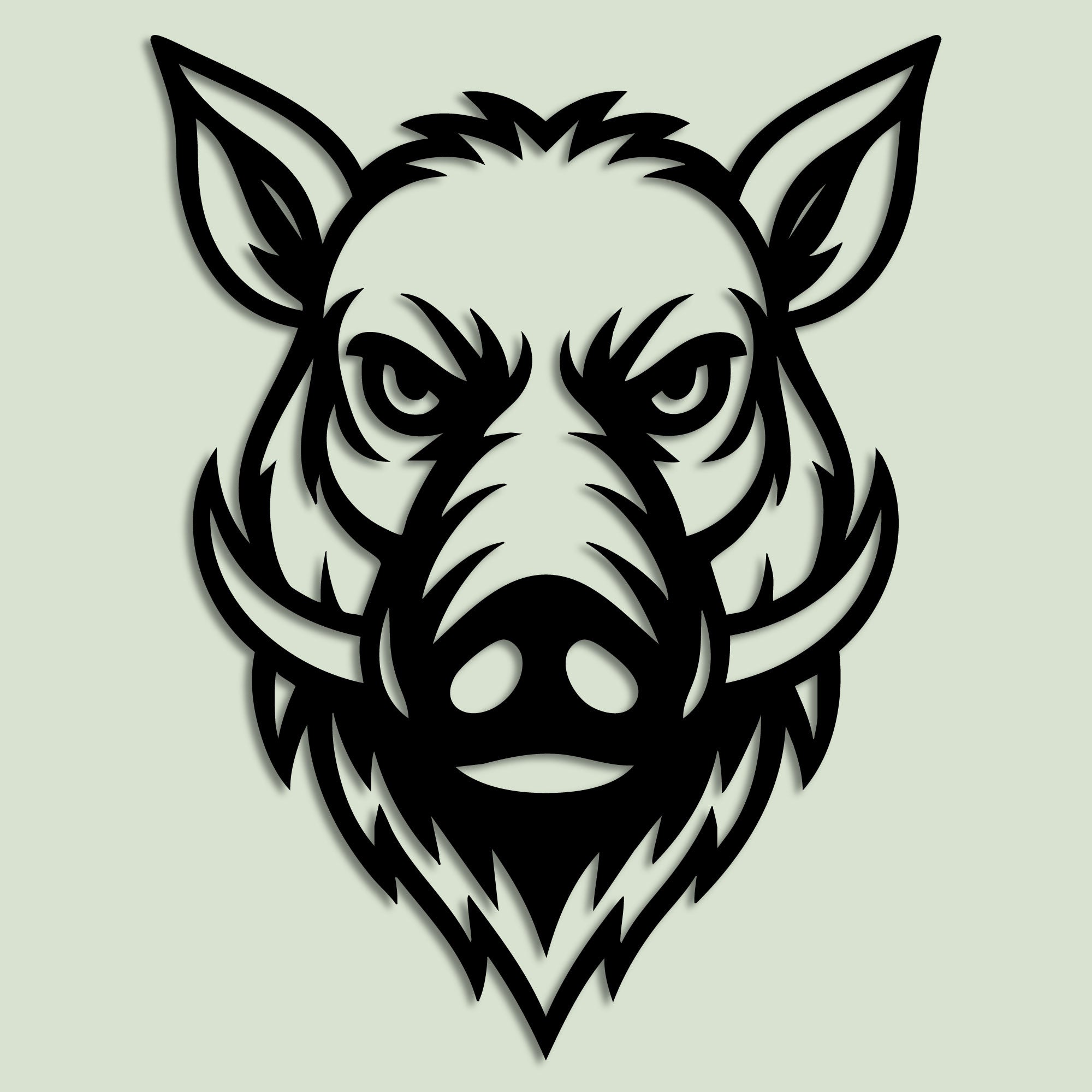 Metal Wall Decoration - Wild boar