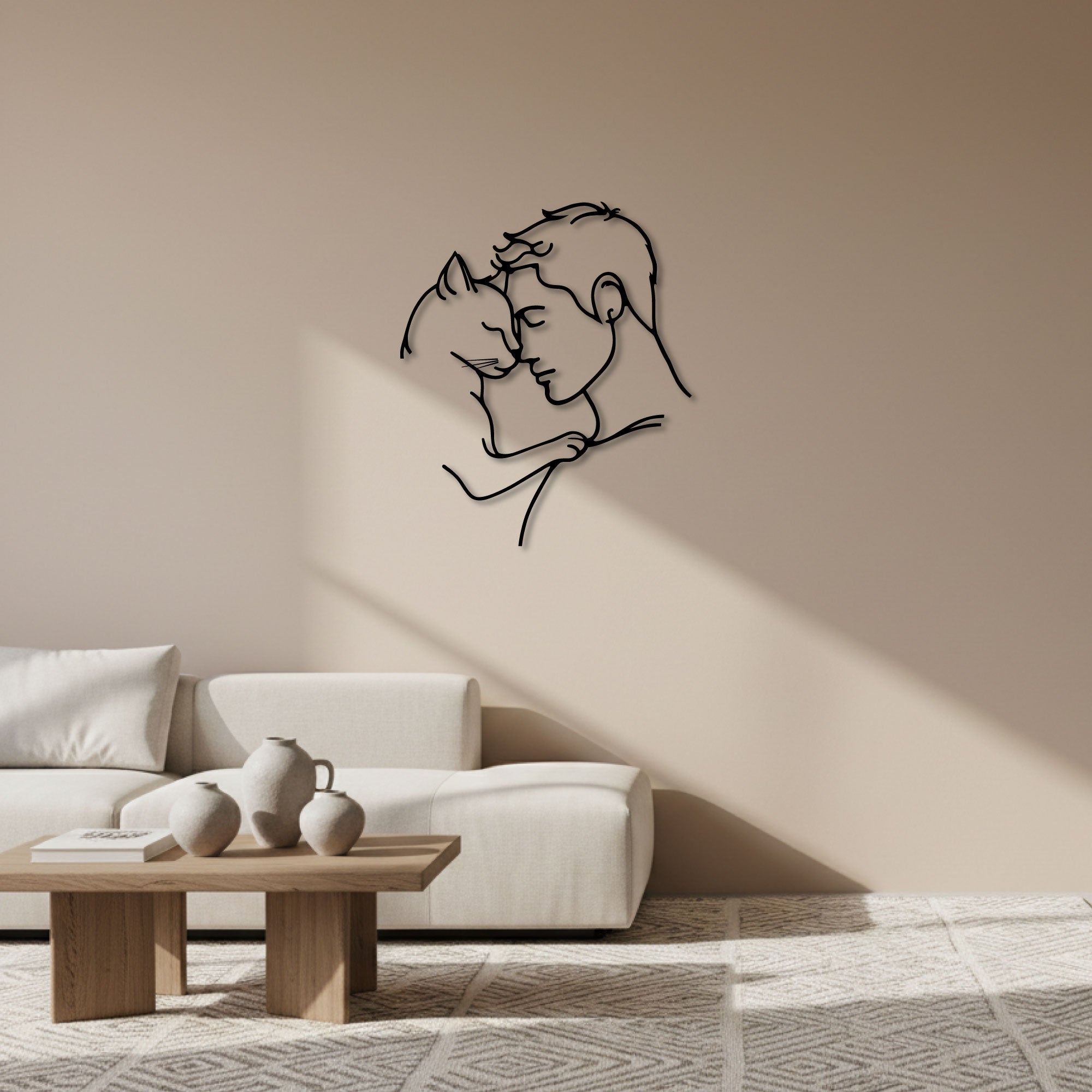 Metal Wall Decoration - Cat lovers  V.02