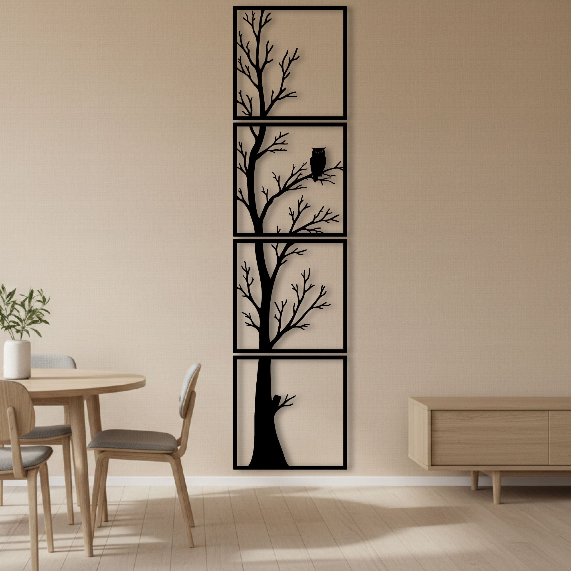 Vægdekoration i metal - Night watch