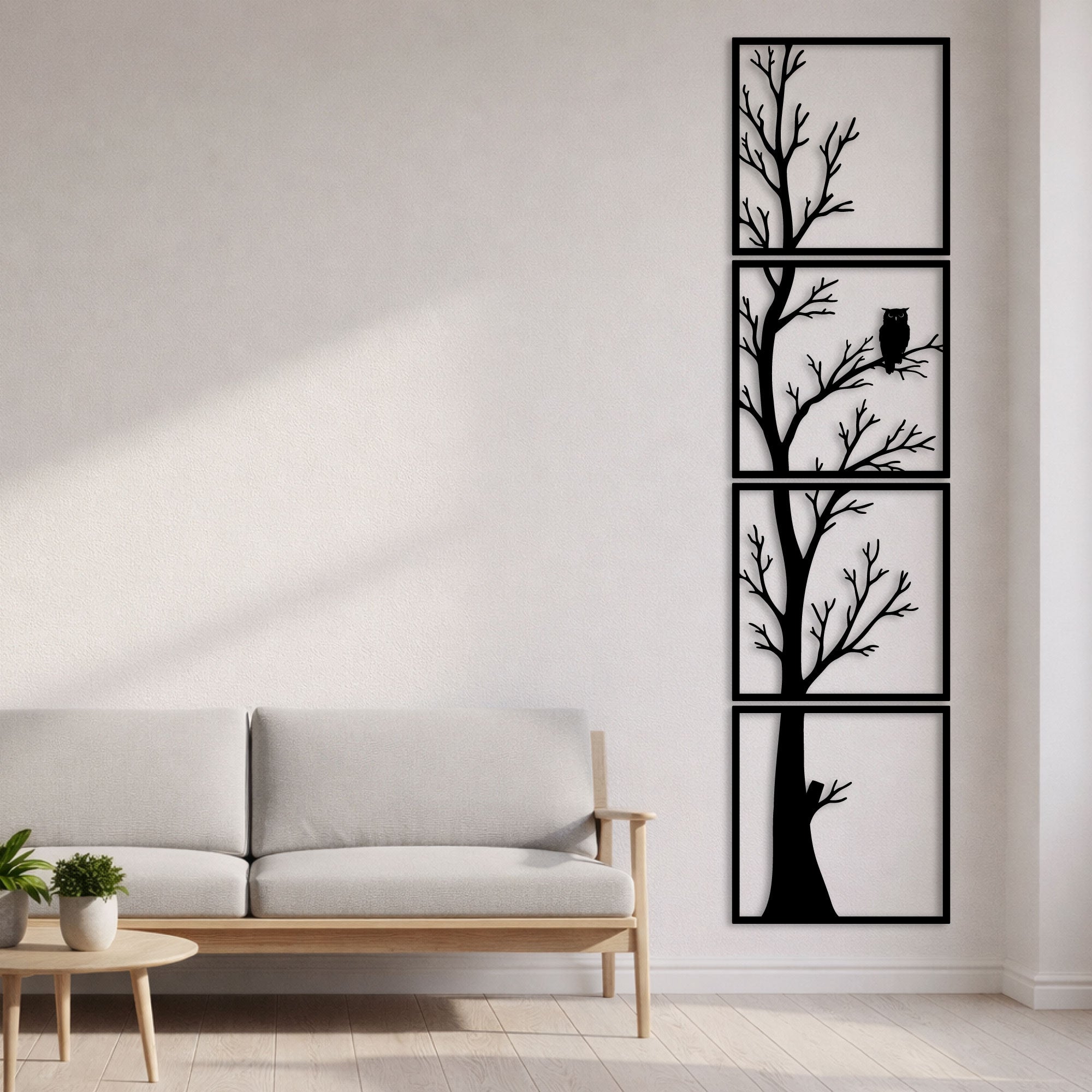 Vægdekoration i metal - Night watch