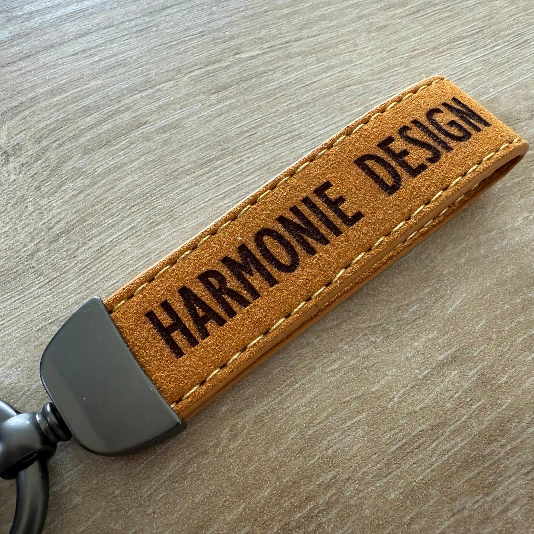 Personalisiseerbare Leren Sleutelhanger