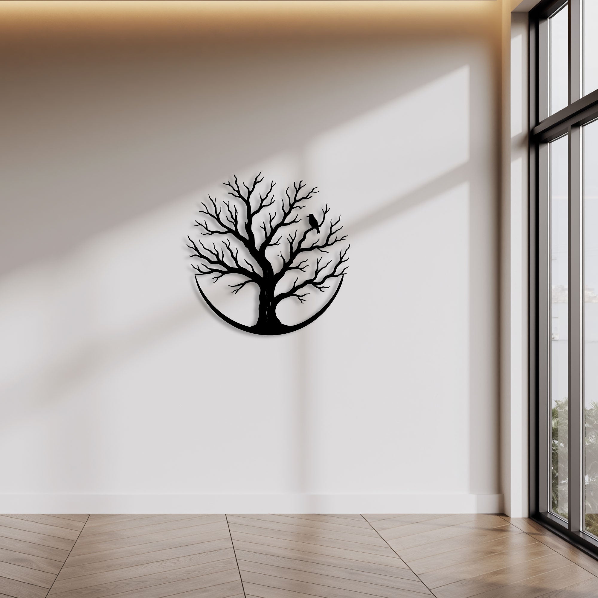 Décoration Murale en Métal - Arbre Silencieux