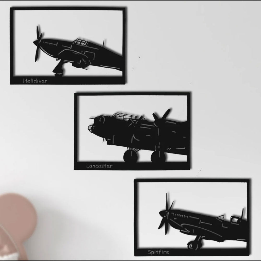 Airplane triptych